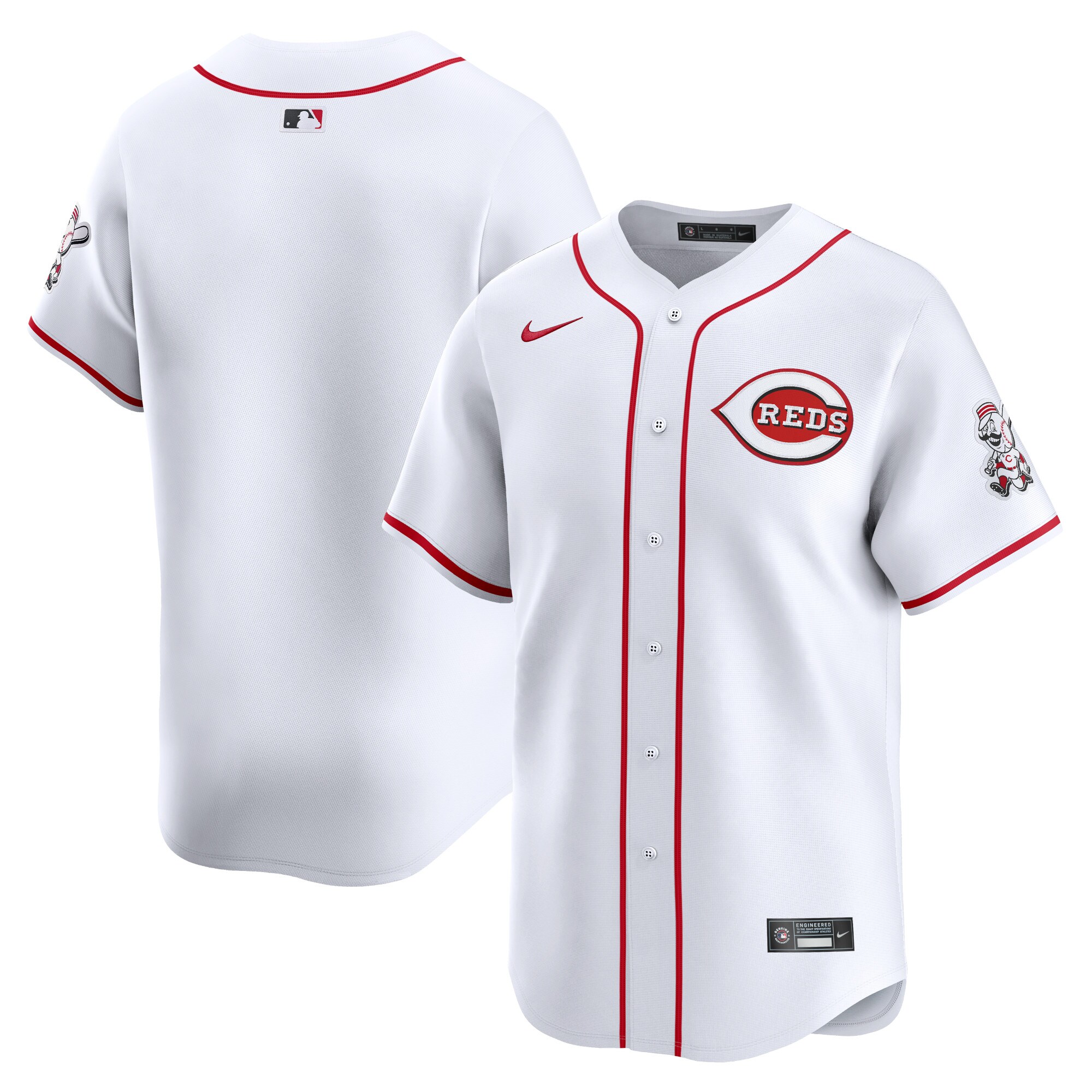 Cincinnati Reds  Youth Home Limited Jersey - White