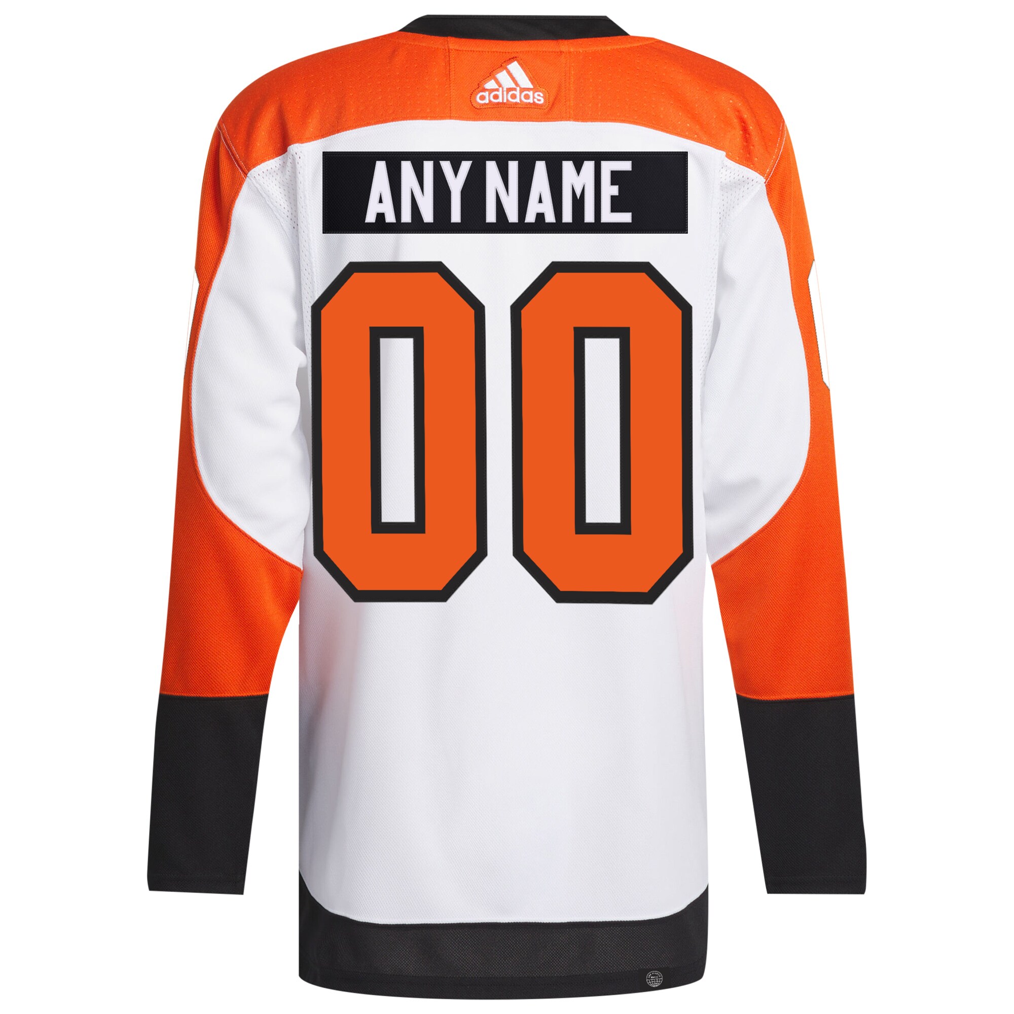 Philadelphia Flyers adidas  Away  Primegreen Authentic Custom Jersey - White