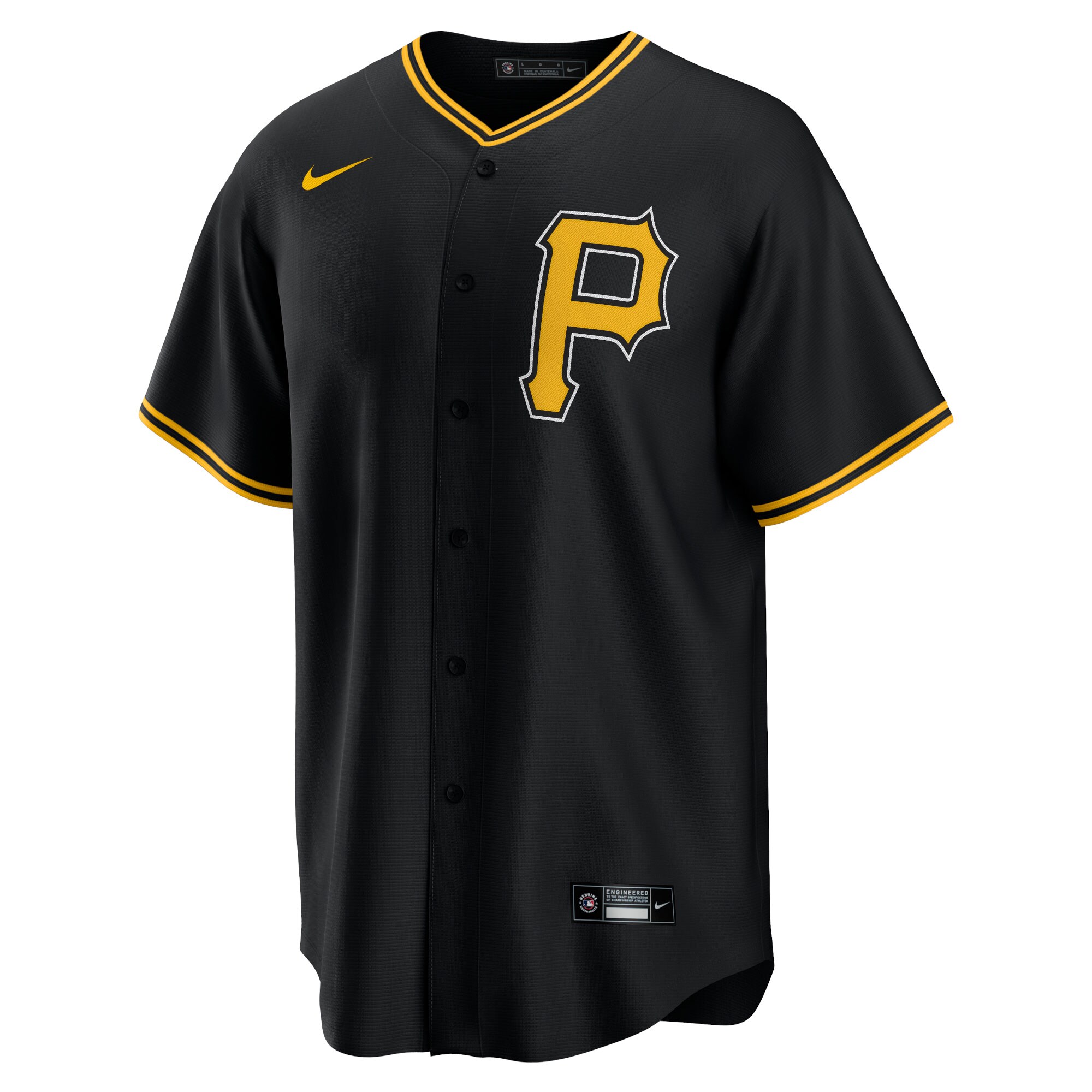 Pittsburgh Pirates  Alternate Replica Team Jersey - Black