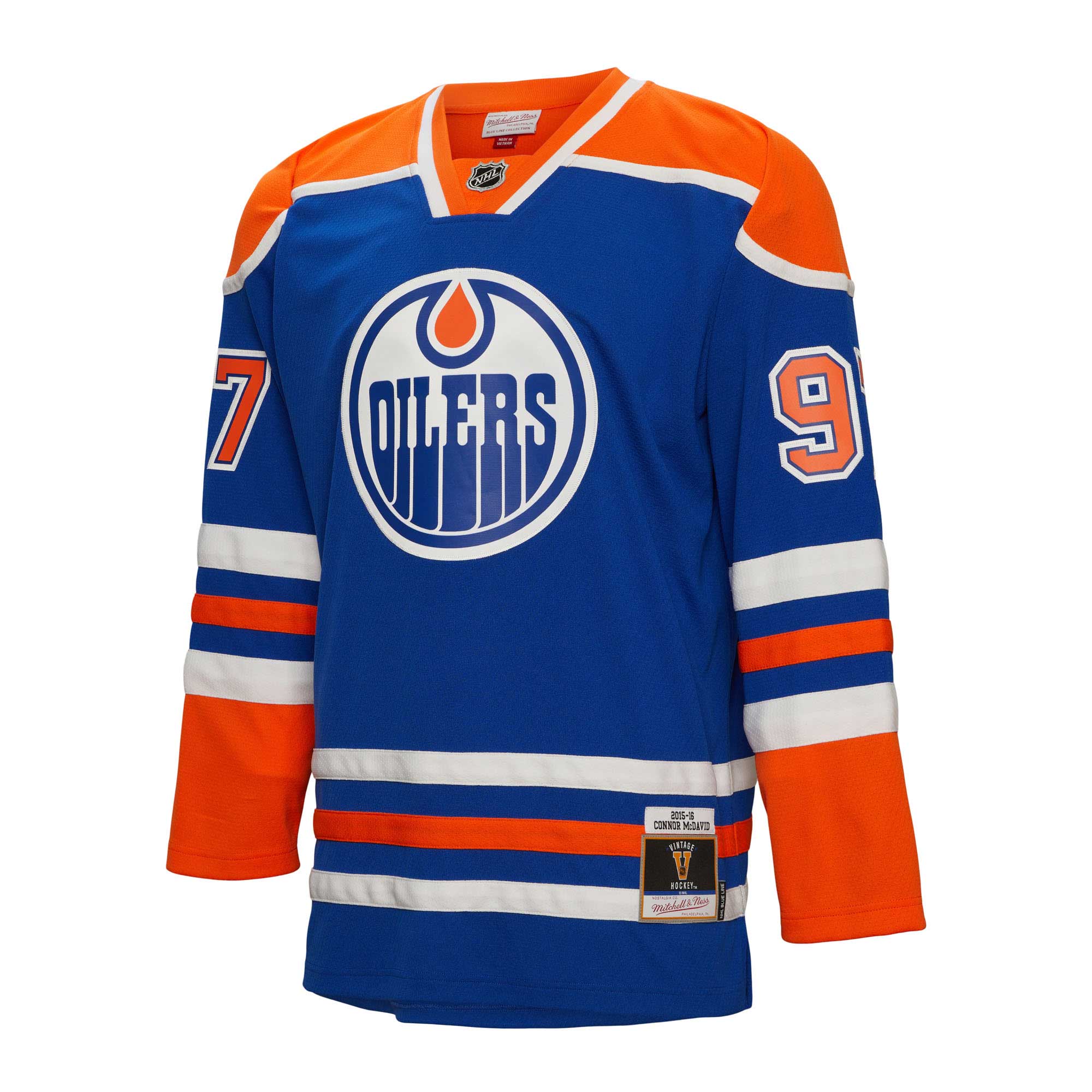 Connor McDavid Edmonton Oilers Mitchell & Ness 2015\/16 Blue Line Player Jersey - Blue