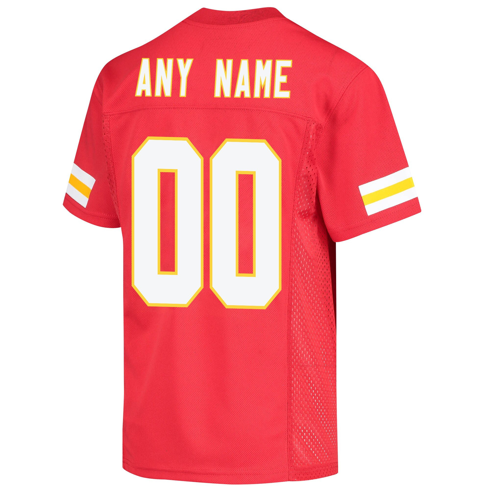 Custom Kansas City Chiefs Super Bowl LVII Champions 3 Stars Youth Game Jersey - Red