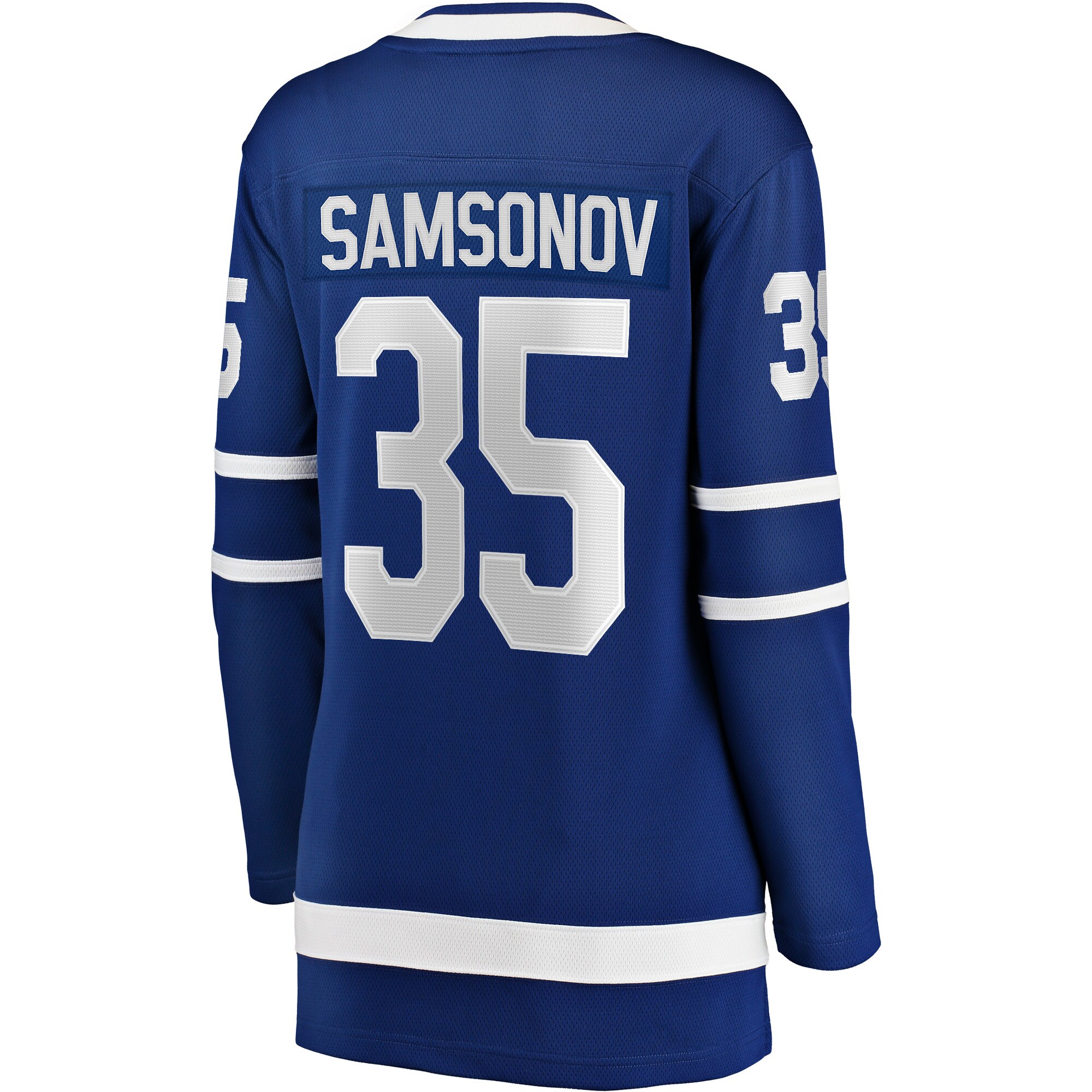 Ilya Samsonov Toronto Maple Leafs Fanatics Women's Home Breakaway Player Jersey - Blue