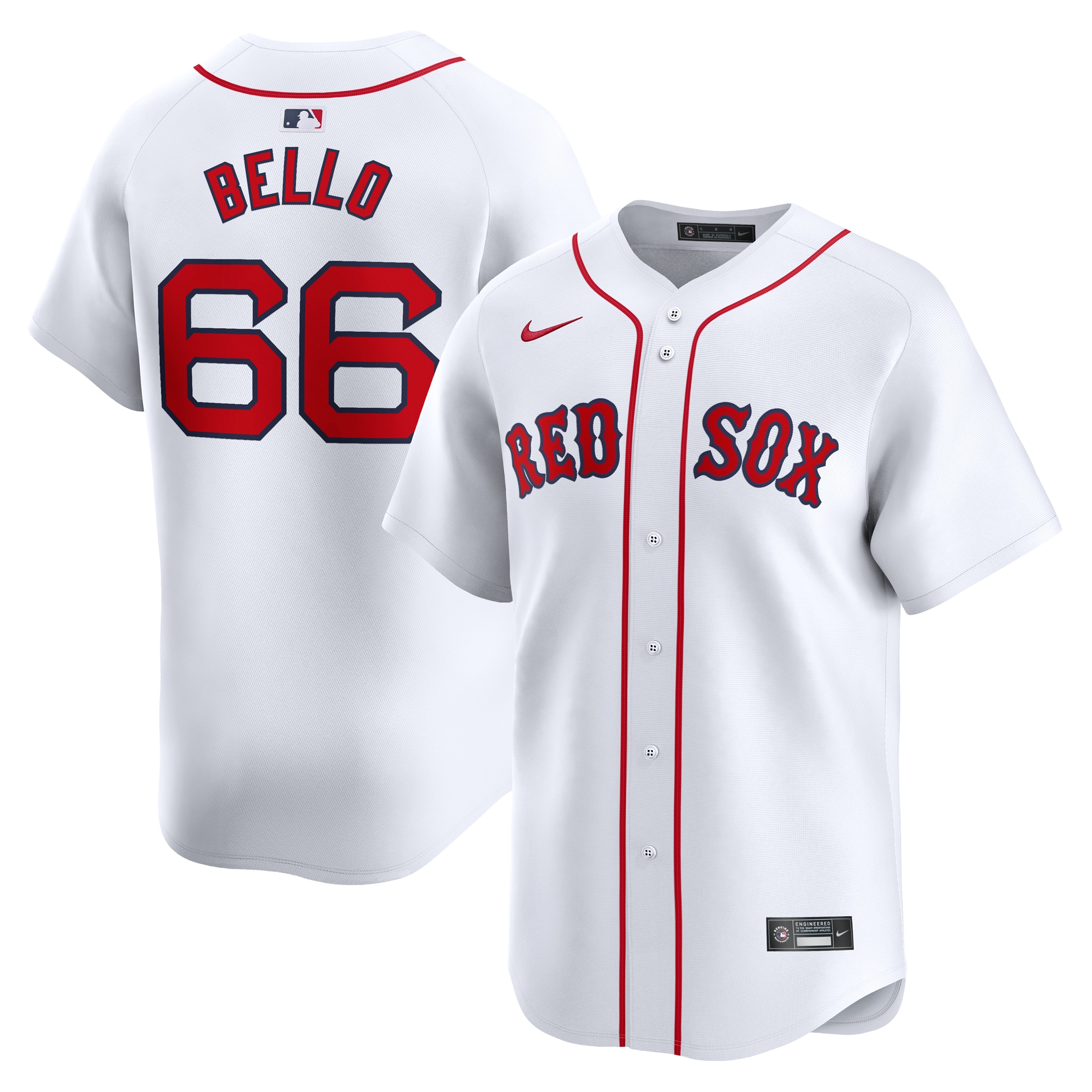 Brayan Bello Boston Red Sox  Home Limited Player Jersey - White