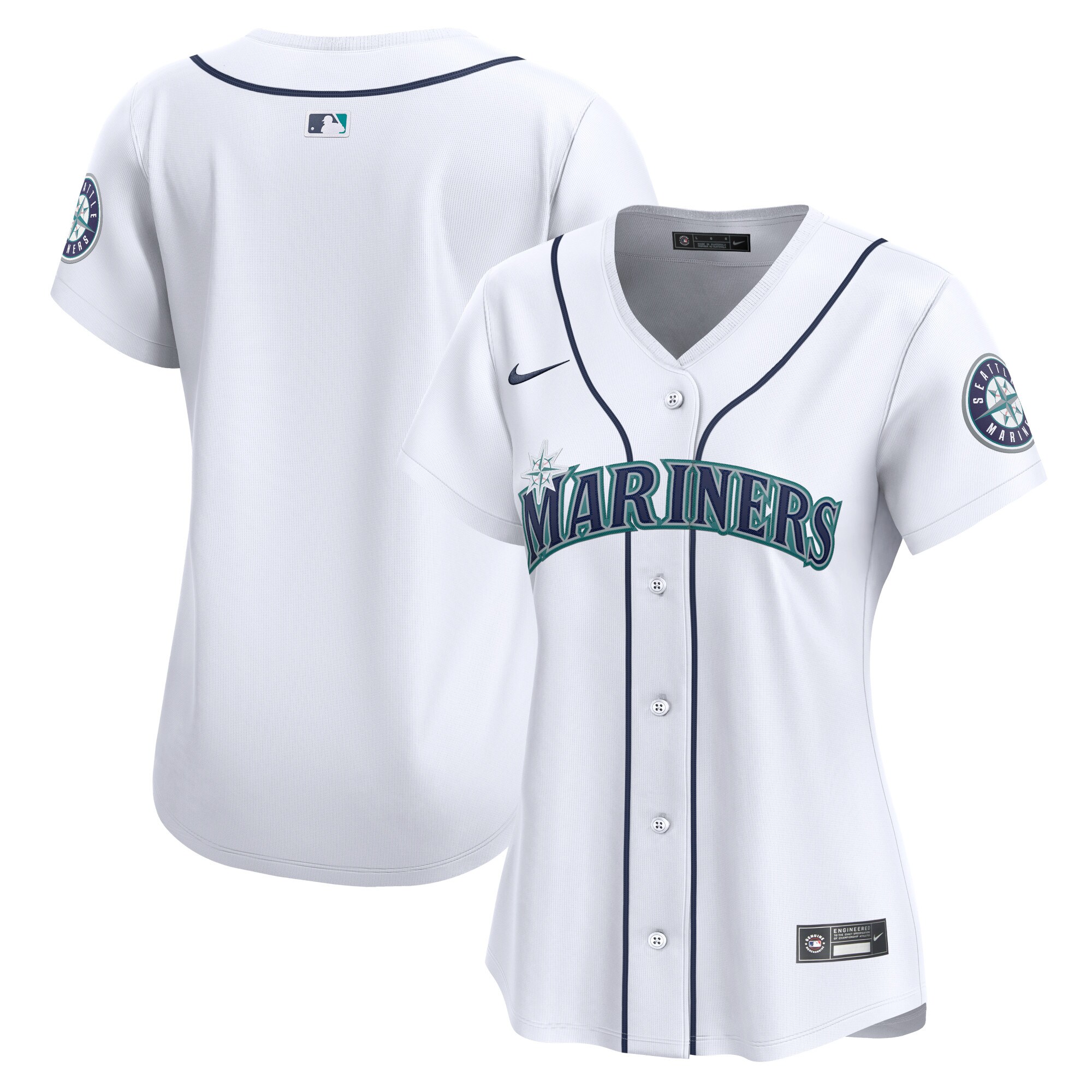 Seattle Mariners  Women's Home Limited Jersey - White