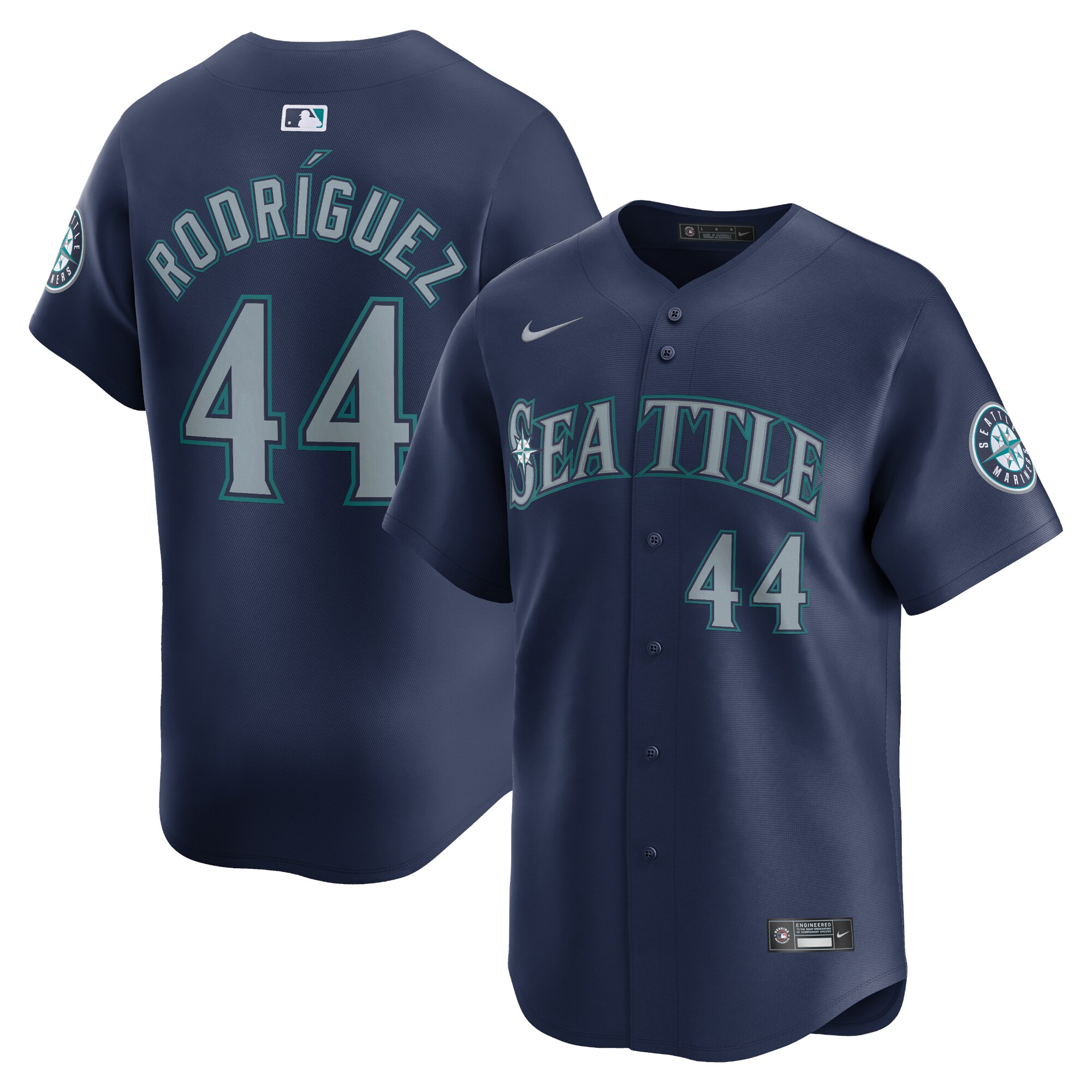 Julio Rodr\u00c3\u00adguez Seattle Mariners Road Limited Player Jersey Navy