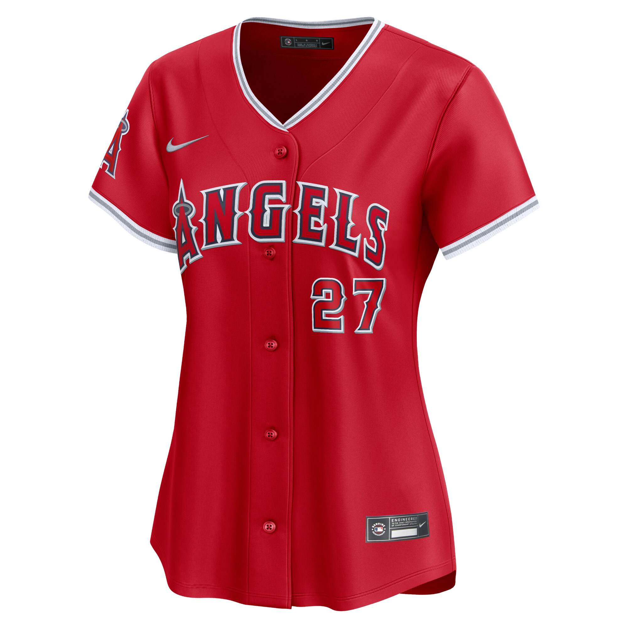 Mike Trout Los Angeles Angels  Women's Alternate Limited Player Jersey Red