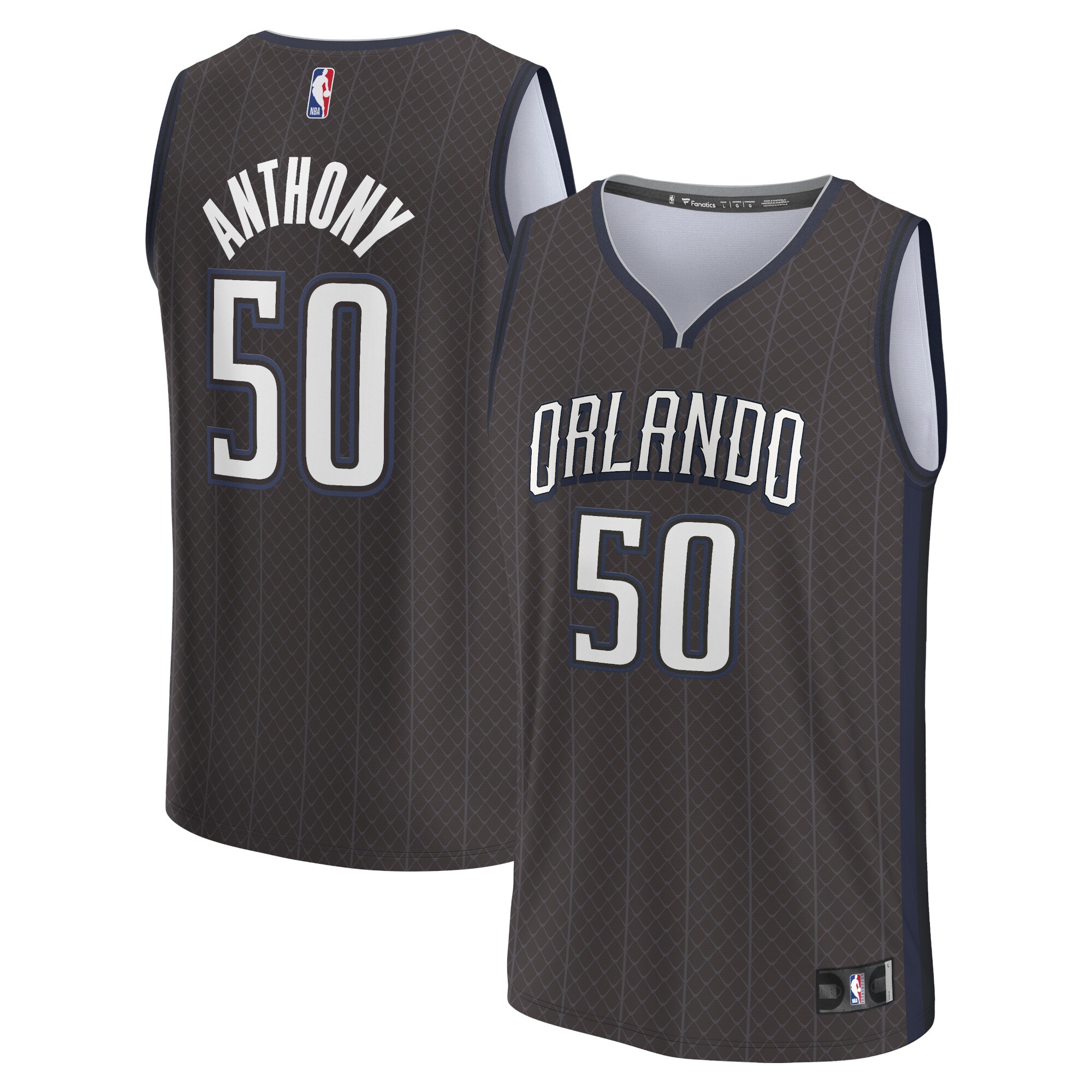 Cole Anthony Orlando Magic Fanatics Fastbreak Jersey - City Edition - Black