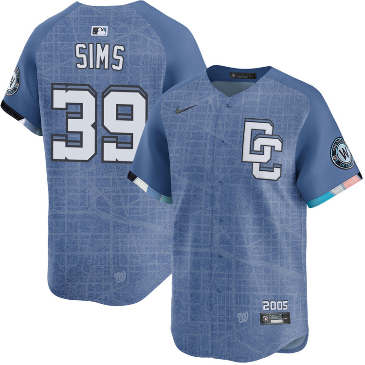 Lucas Sims Washington Nationals City Connect 2.0 Limited Jersey
