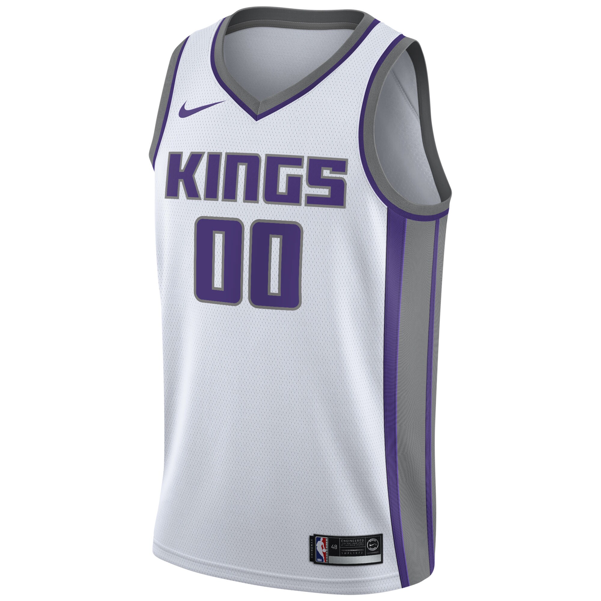 Sacramento Kings 2020\/21 Swingman Custom Jersey - Association Edition - White