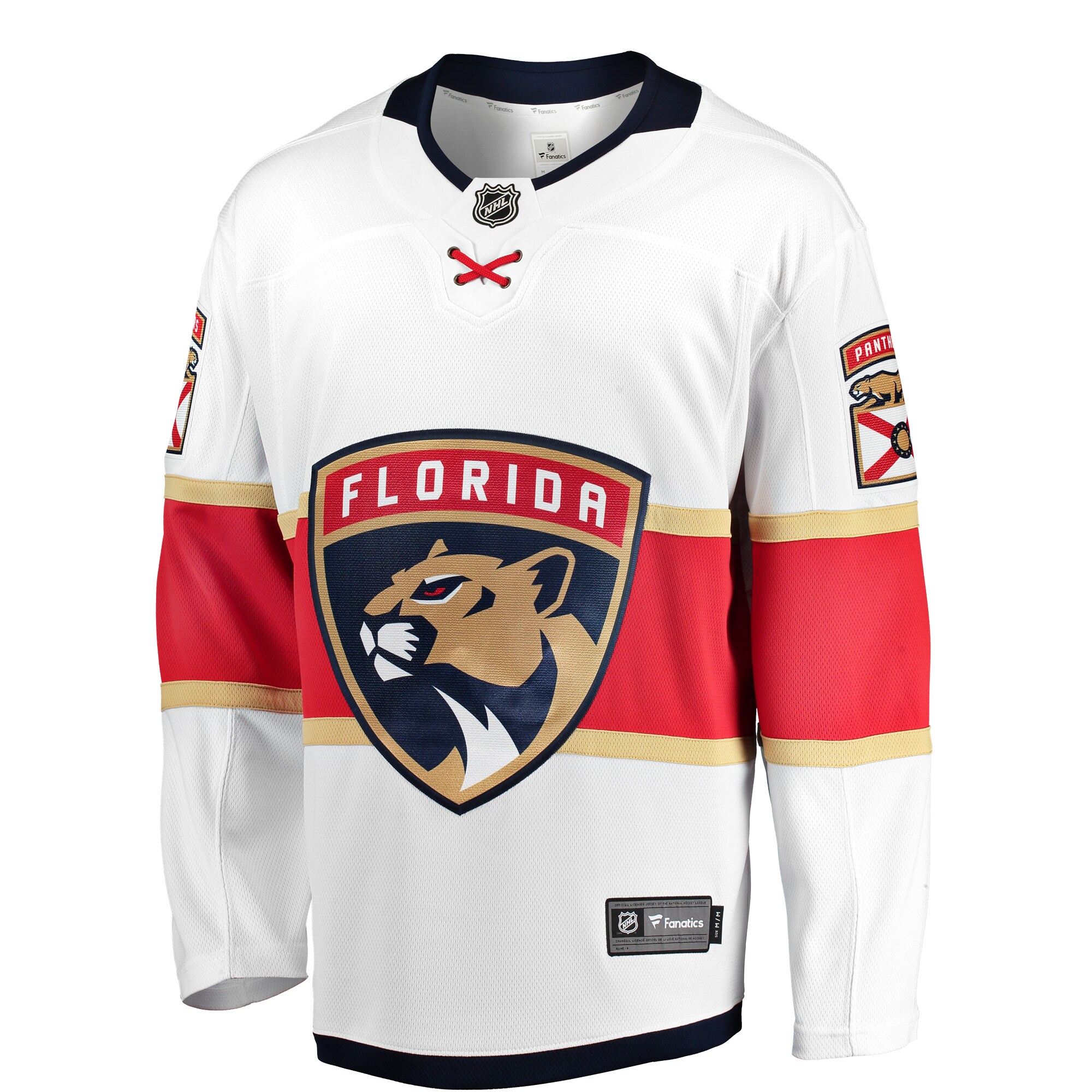 Florida Panthers Fanatics Youth Away Breakaway Jersey - White