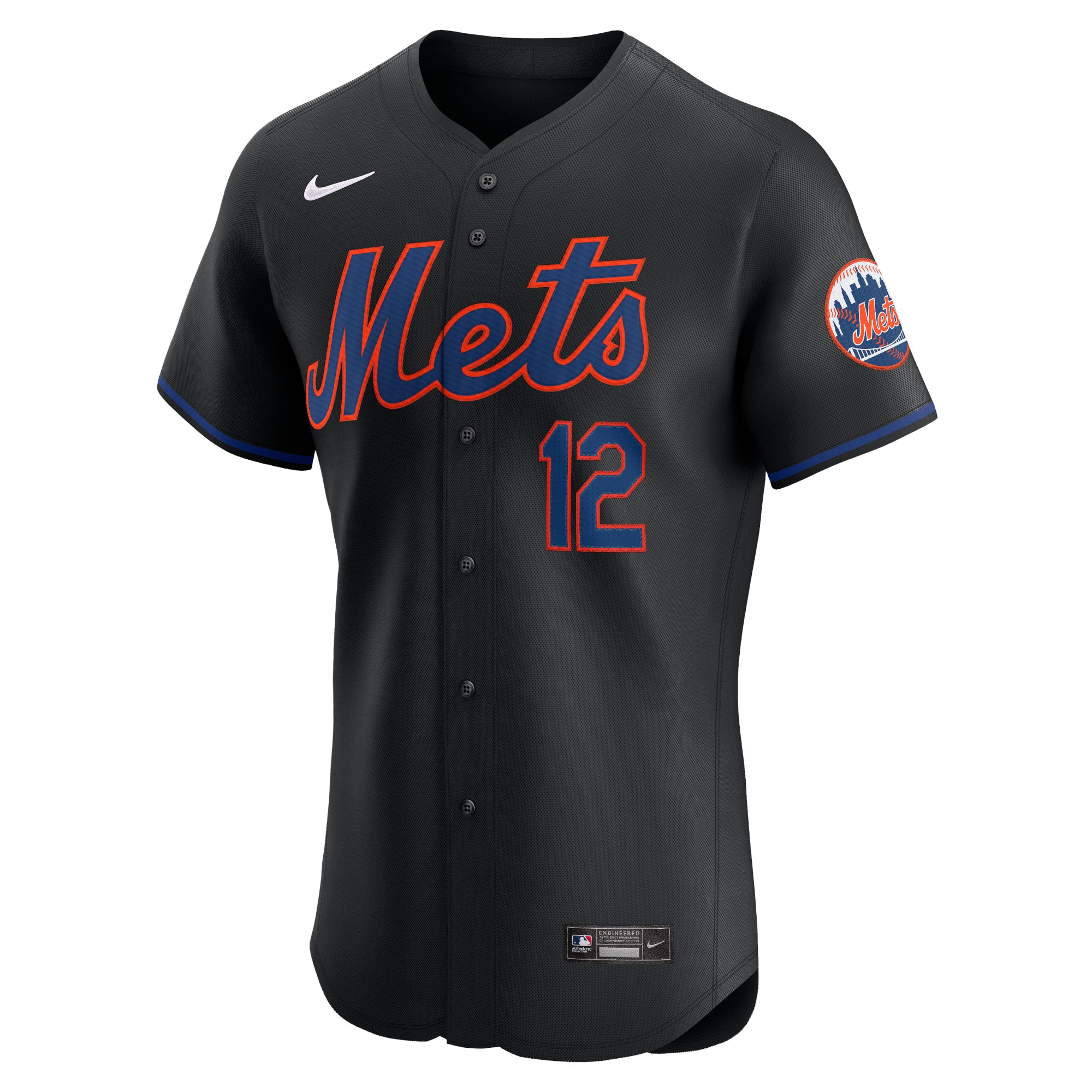 Francisco Lindor New York Mets  Alternate Elite Player Jersey - Black