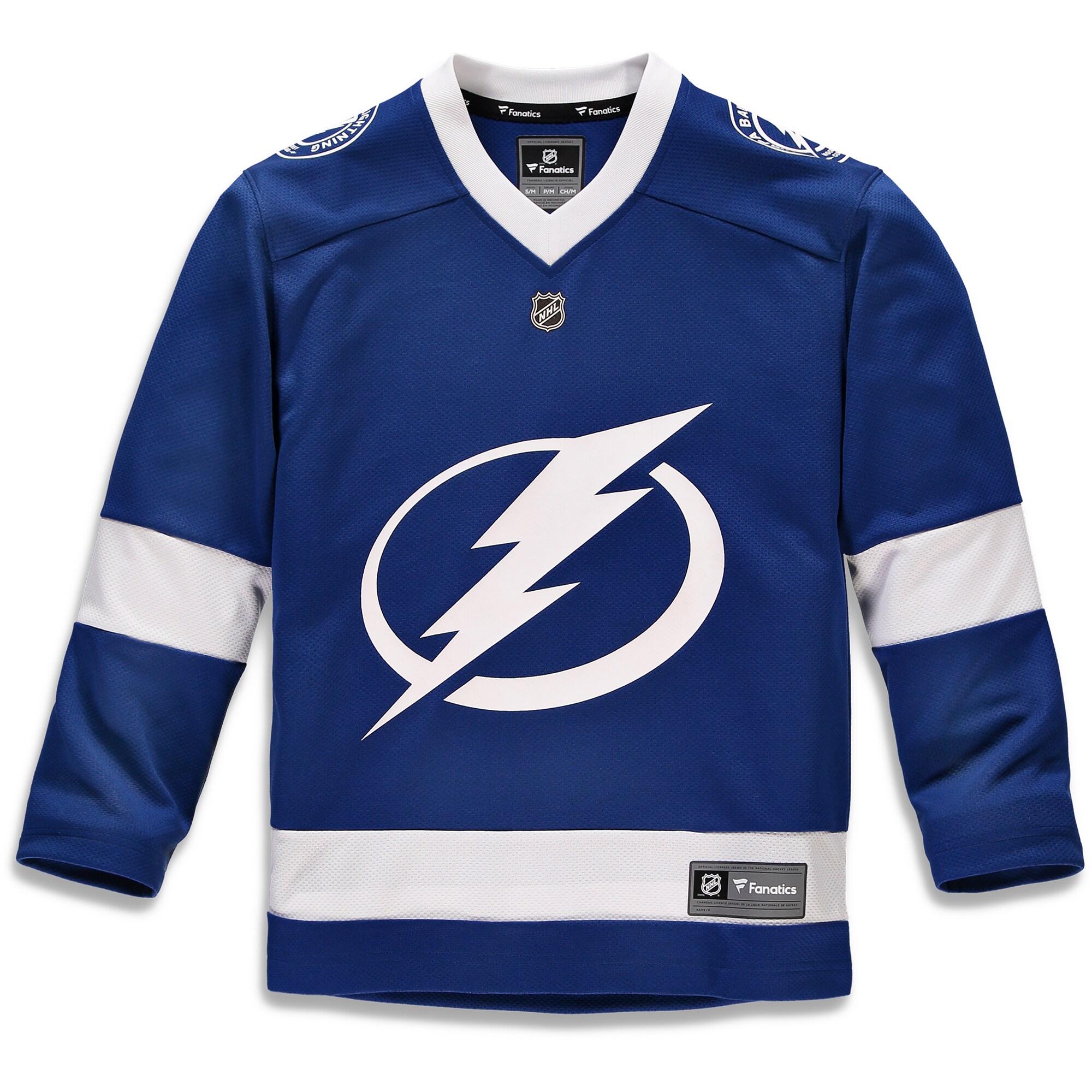 Tampa Bay Lightning Fanatics Youth Home Replica Custom Jersey - Blue