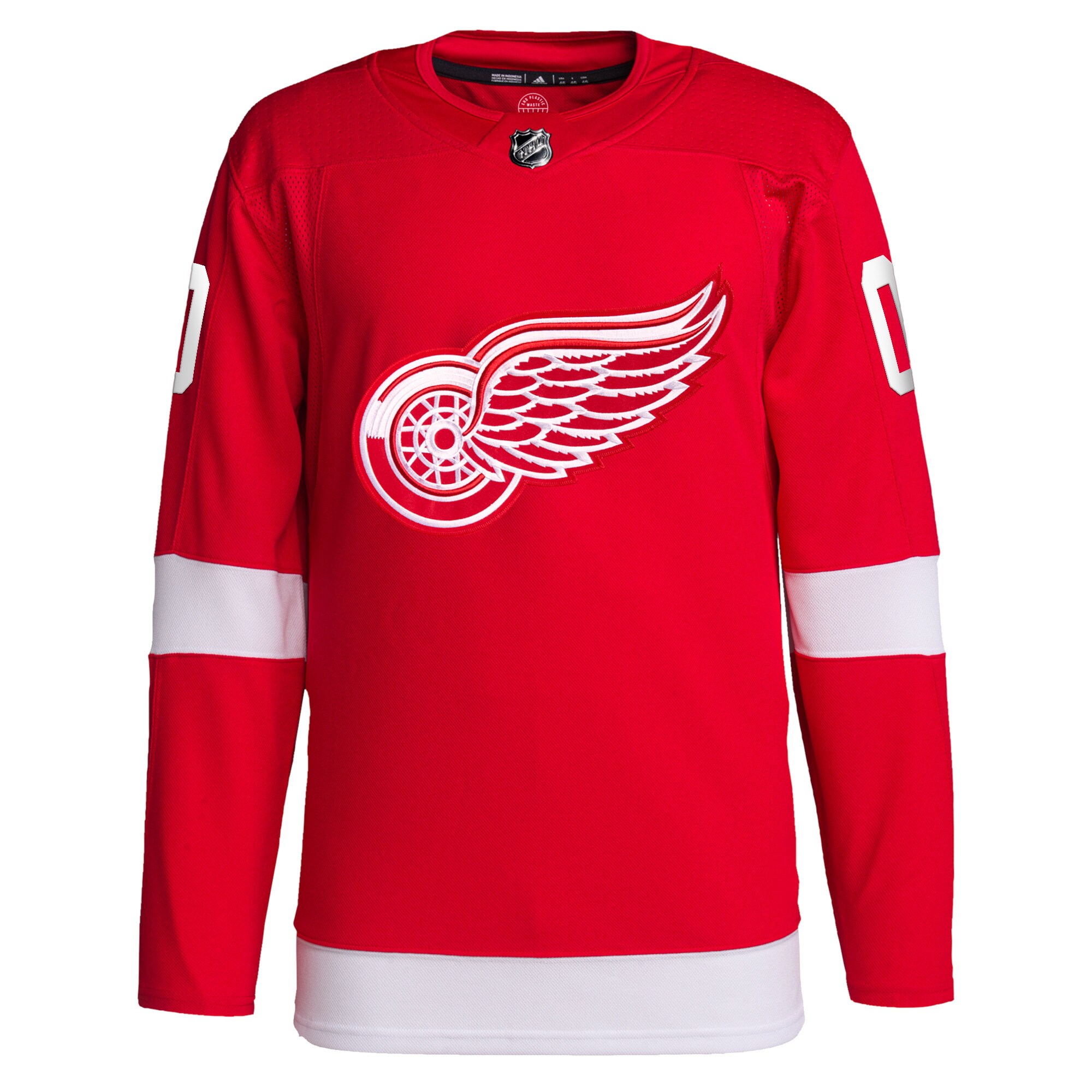 Detroit Red Wings adidas Home Primegreen Authentic Custom Jersey - Red