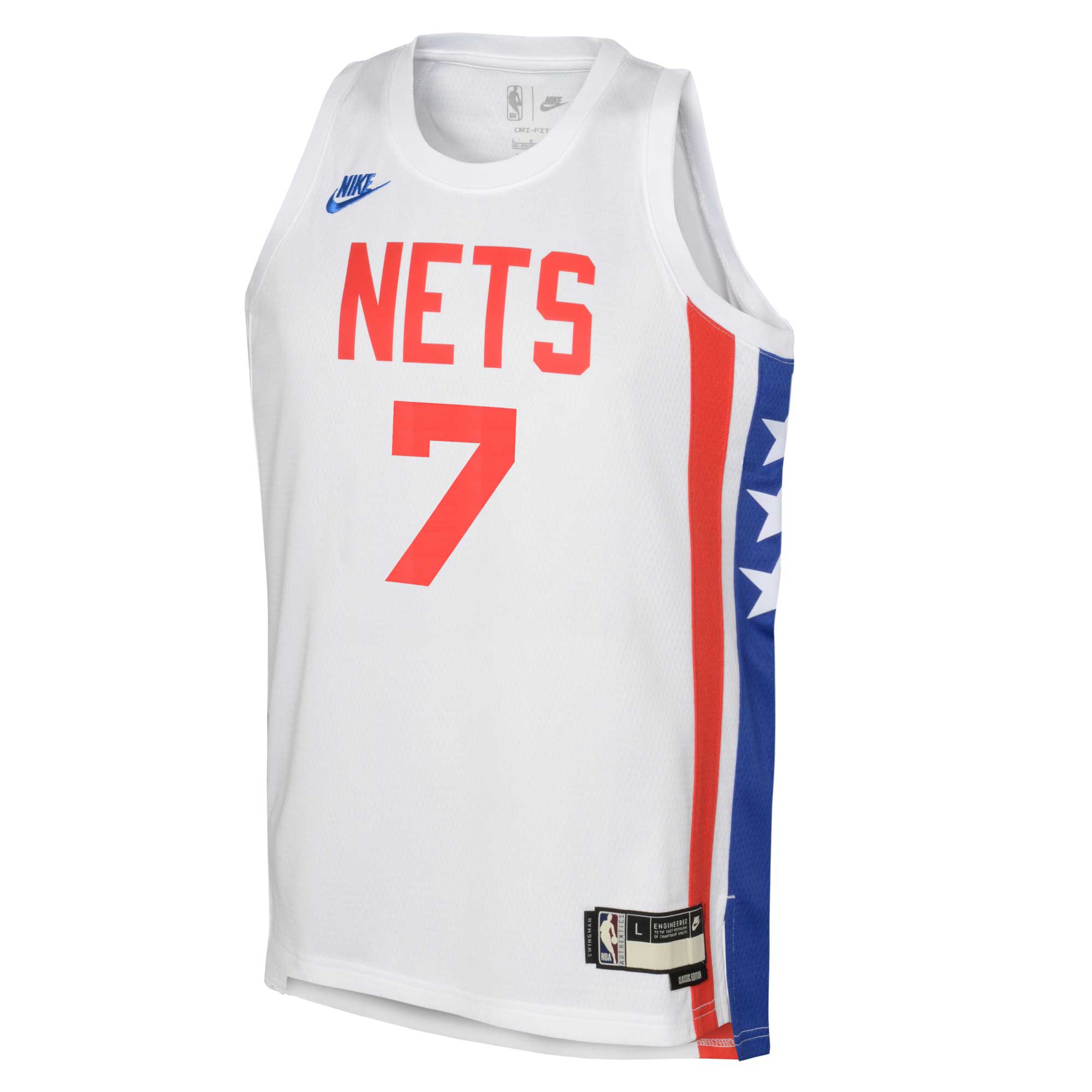Kevin Durant Brooklyn Nets Youth 2022\/23 Swingman Jersey White - Classic Edition
