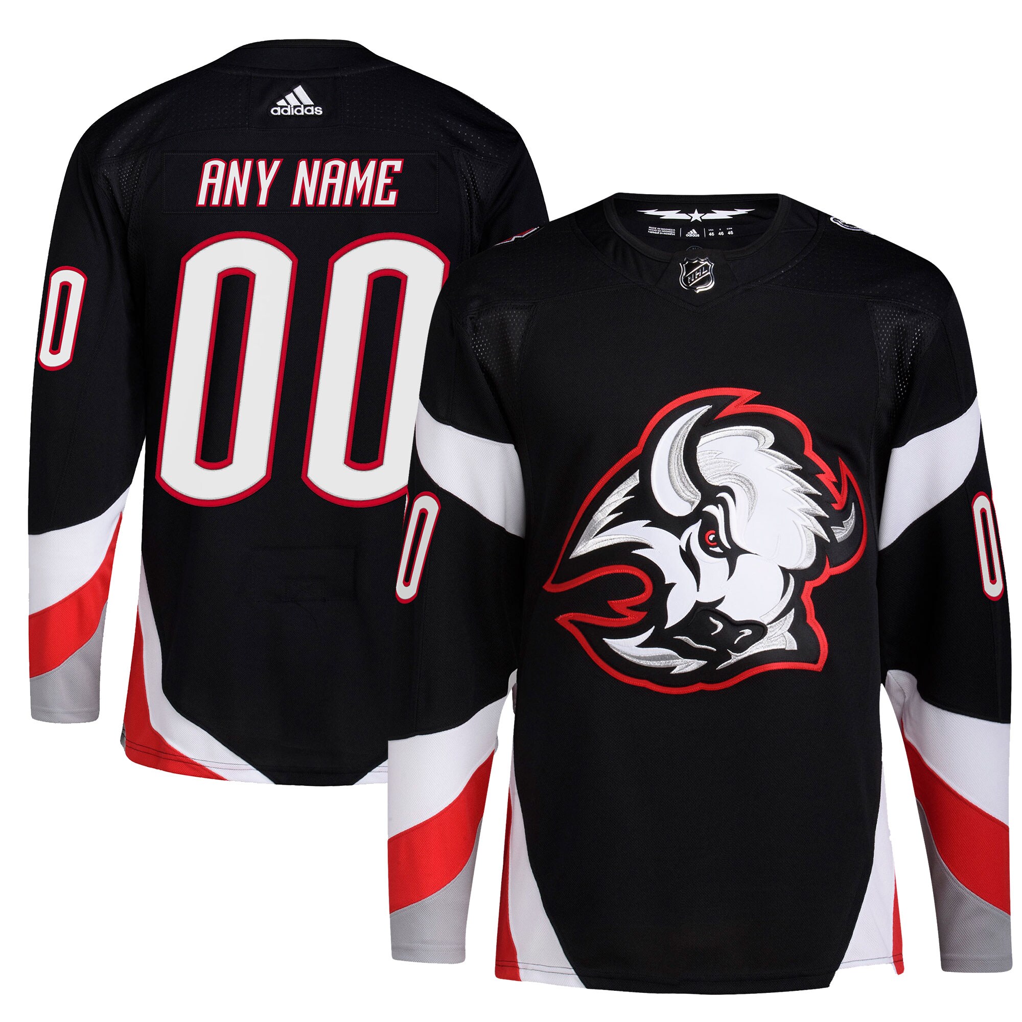 Buffalo Sabres adidas Alternate Primegreen Authentic Custom Jersey - Black