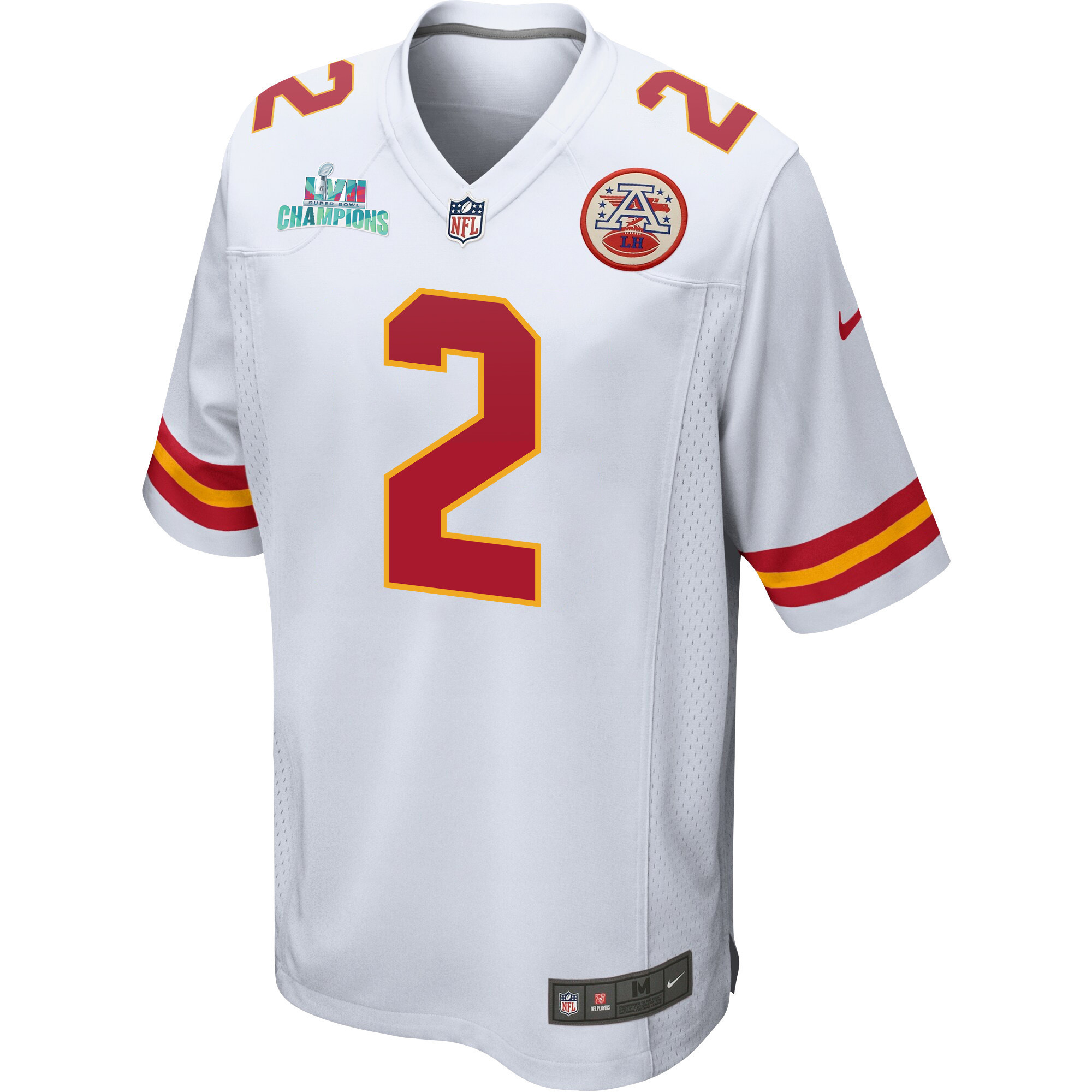 Ronald Jones 2 Kansas City Chiefs Super Bowl LVII Champions Men Game Jersey - White