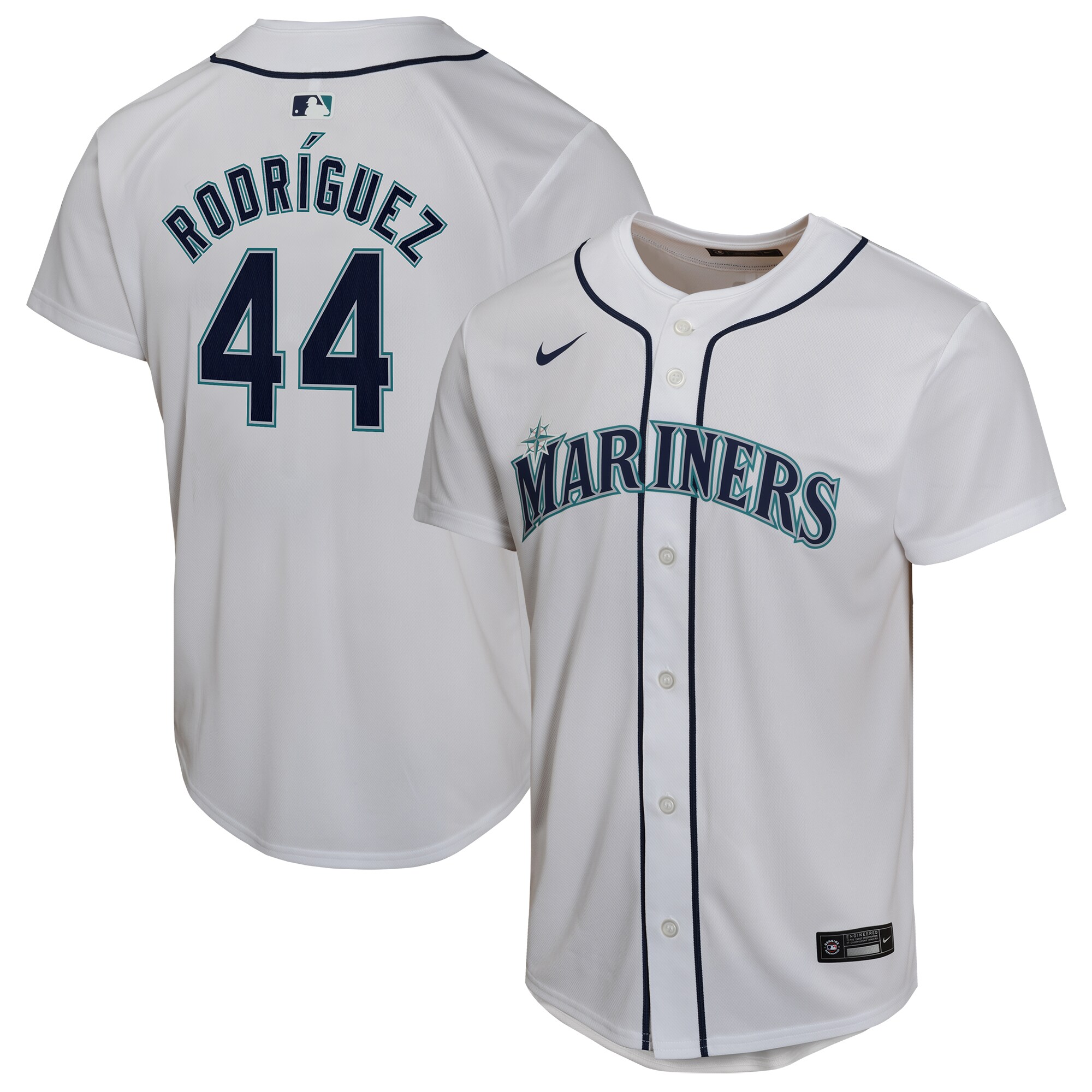Julio Rodr\u00c3\u00adguez Seattle Mariners Youth Home Game Player Jersey - White