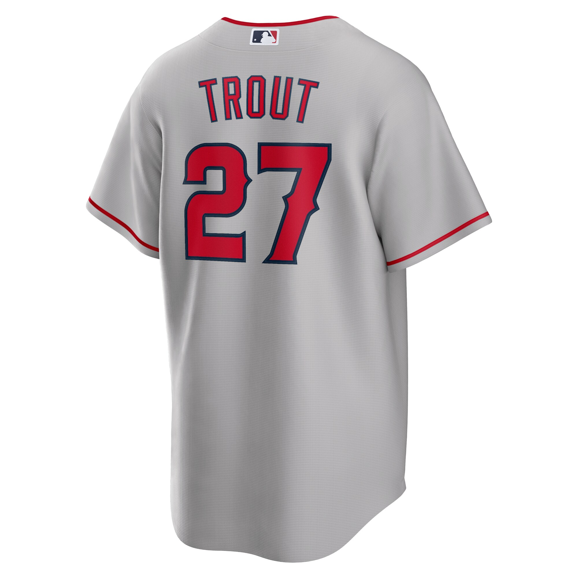 Mike Trout Los Angeles Angels  Road Replica Player Name Jersey - Silver