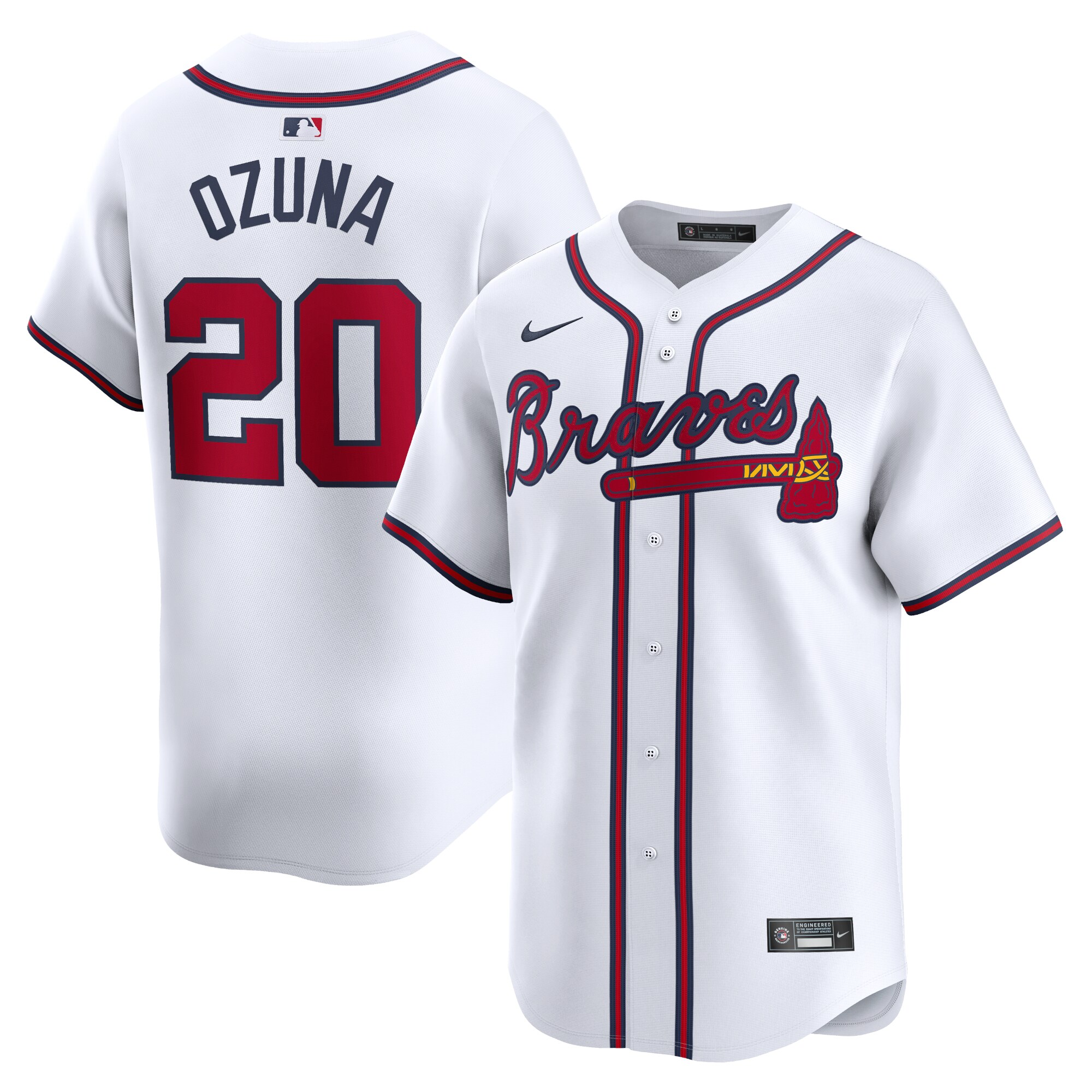 Marcell Ozuna Atlanta Braves  Home Limited Player Jersey - White