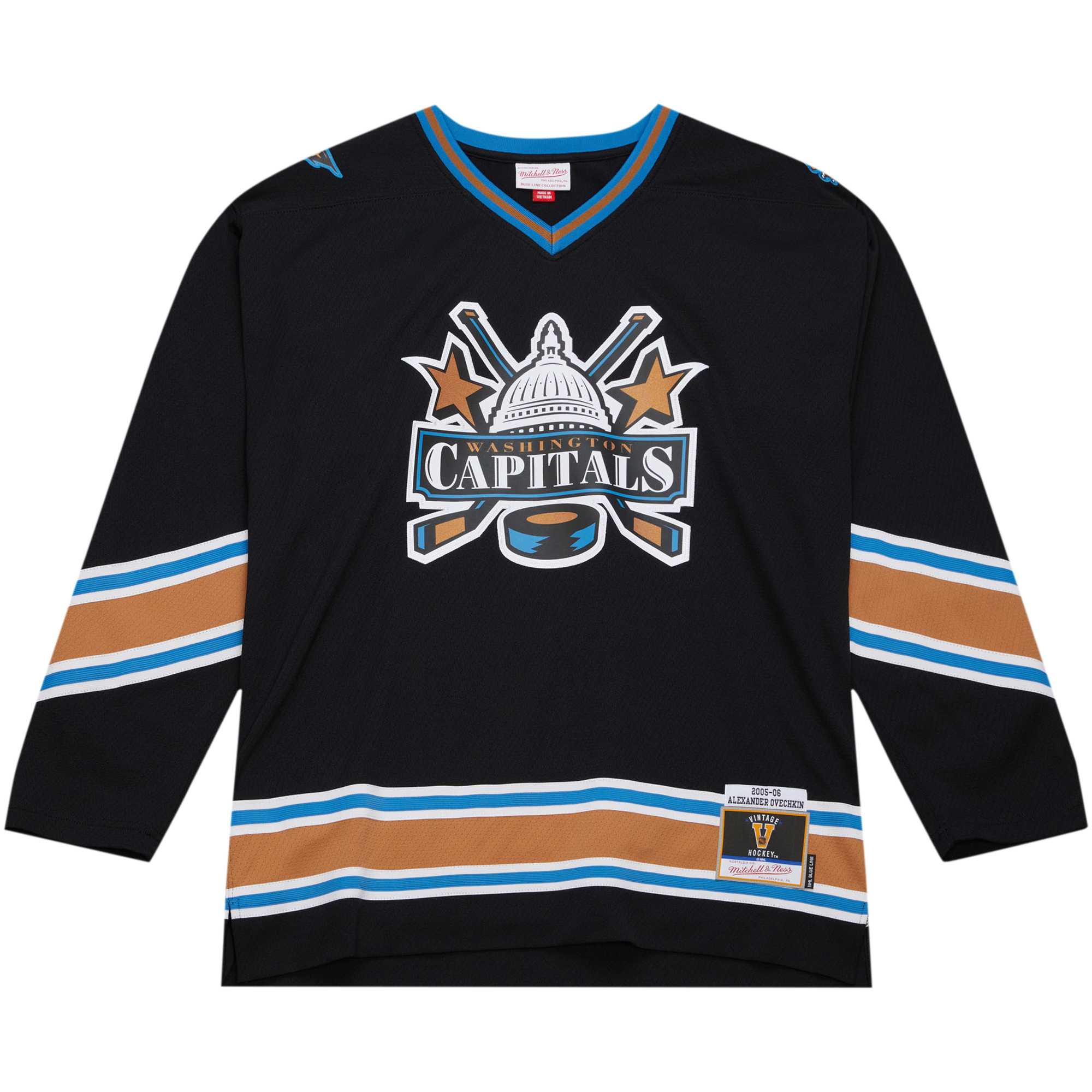 Alexander Ovechkin Washington Capitals Mitchell & Ness 2005\/06 Blue Line Player Jersey - Black