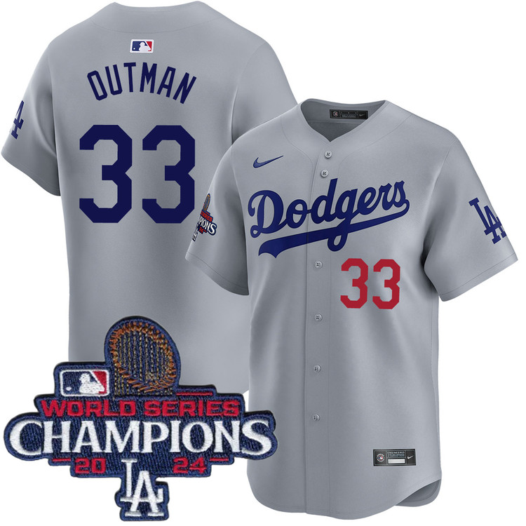 James Outman Los Angeles Dodgers Alternate Road Limited World Series Champions Jersey