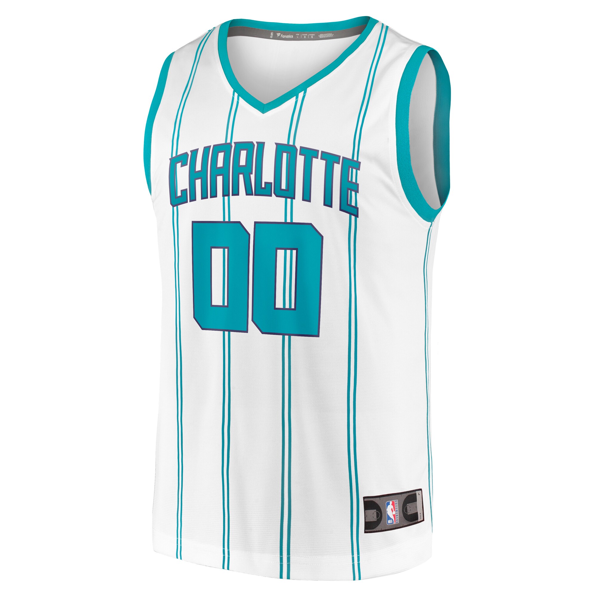Charlotte Hornets Fanatics Youth Fast Break Replica Custom Jersey - Association Edition - White