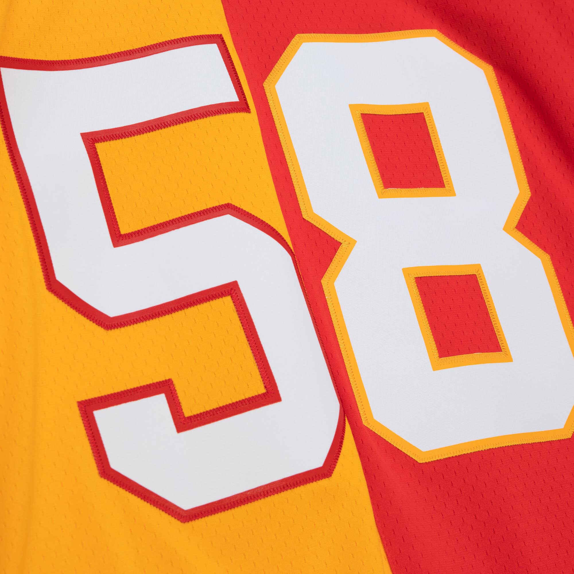 Derrick Thomas Kansas City Chiefs Mitchell & Ness 1994 Split Legacy Replica Jersey - Red\/Gold