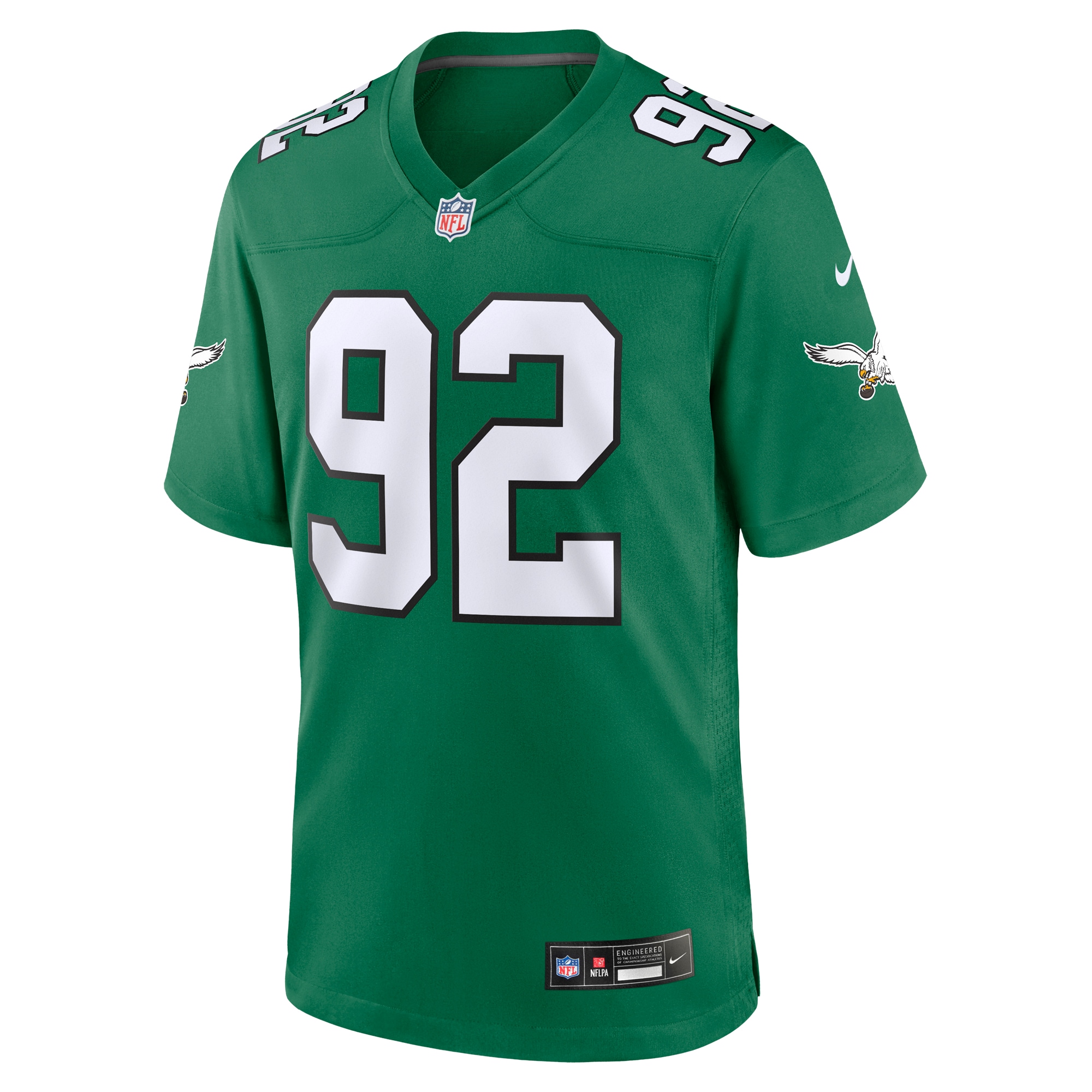 Reggie White Philadelphia Eagles  Alternate Game Jersey - Kelly Green