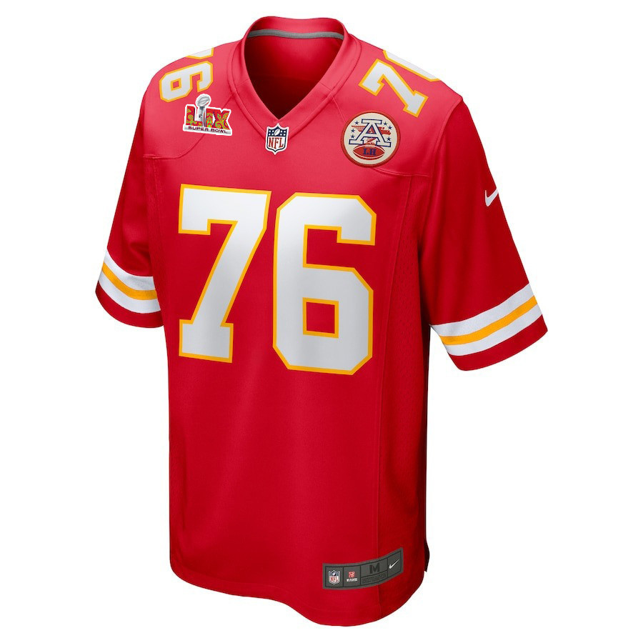 Kingsley Suamataia #76 Kansas City Chiefs Super Bowl LIX Jersey - Men's - Red