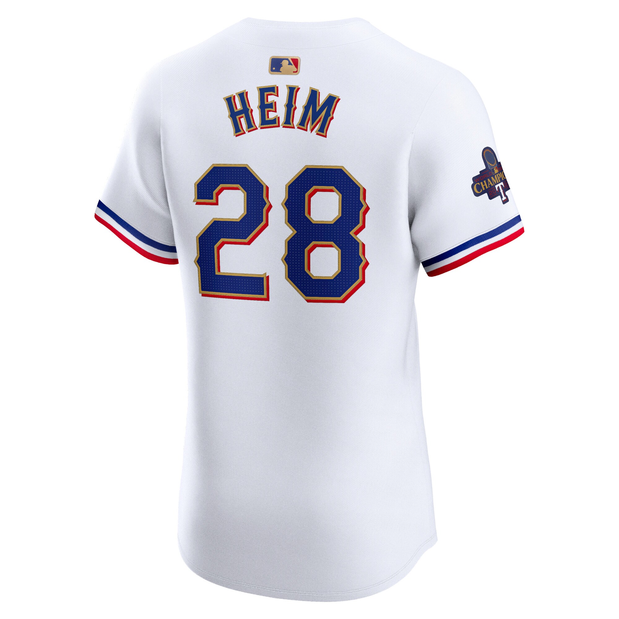 Jonah Heim Texas Rangers  2024 Gold Collection Elite Player Jersey White