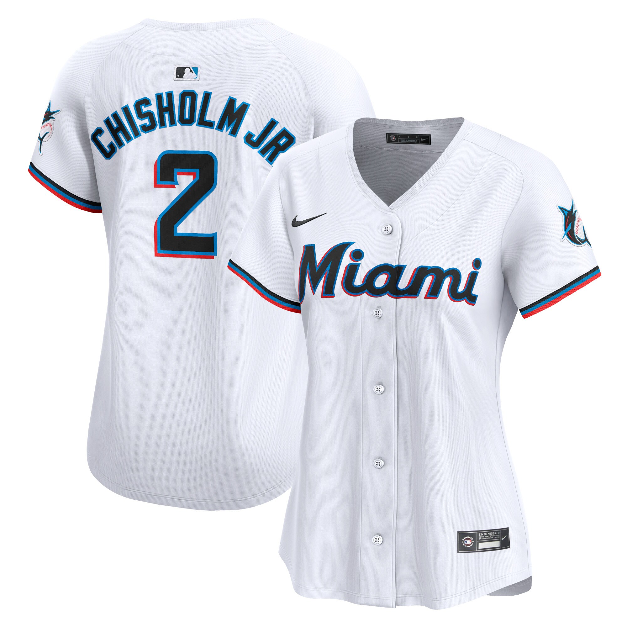 Jazz Chisholm Jr. Miami Marlins Women's Home Limited Player Jersey - White