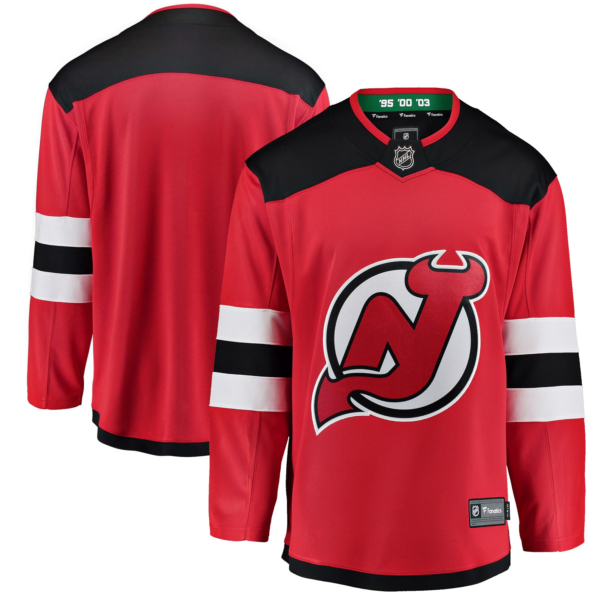 New Jersey Devils Fanatics Youth Breakaway Home Jersey - Red