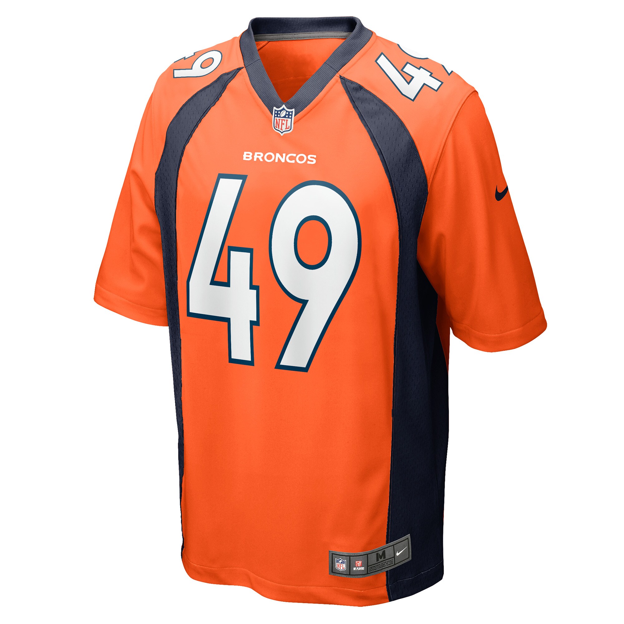 Alex Singleton Denver Broncos  Game Player Jersey - Orange