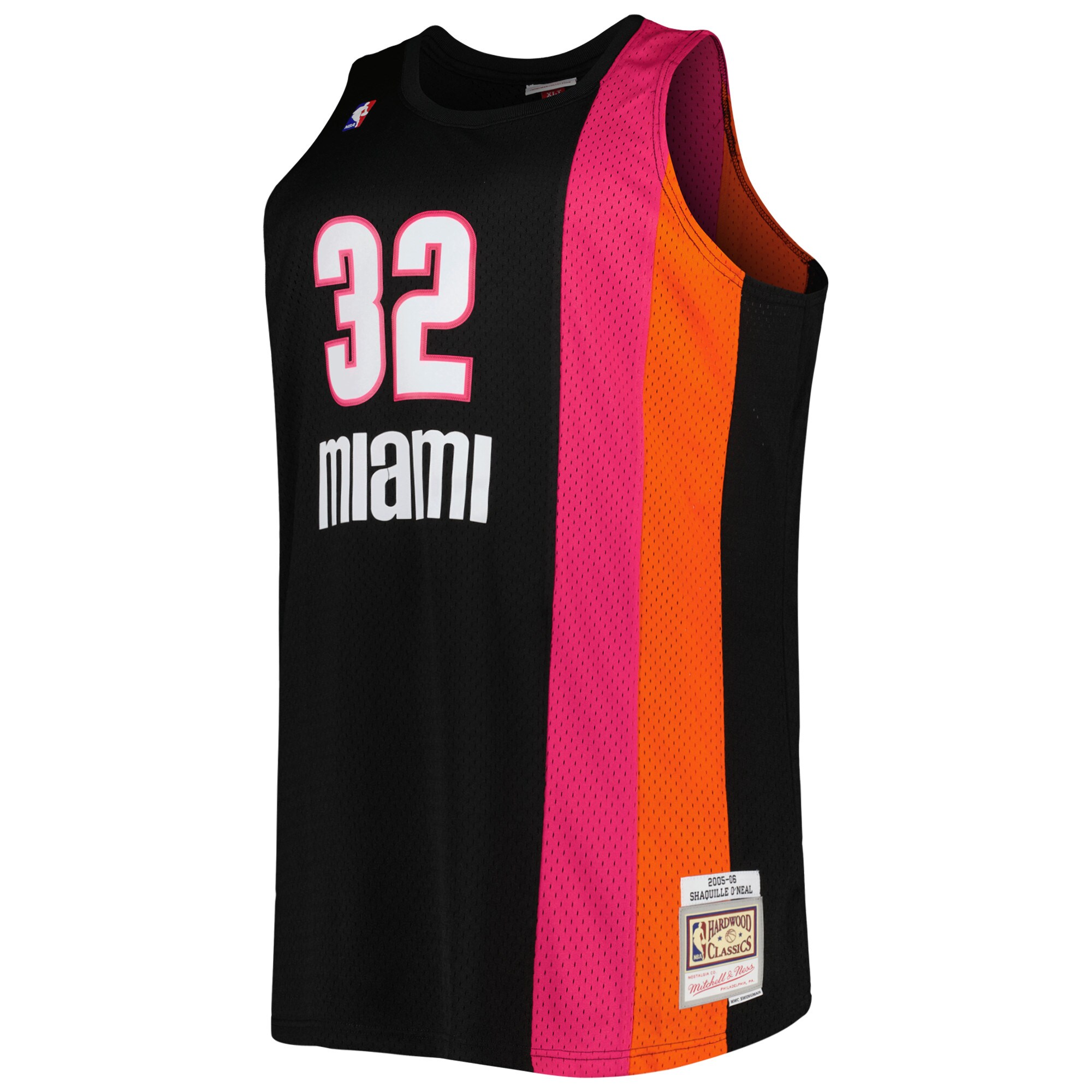 Shaquille O'Neal Miami Heat Mitchell & Ness Big & Tall Hardwood Classics 2005\/06 Swingman Jersey - Black