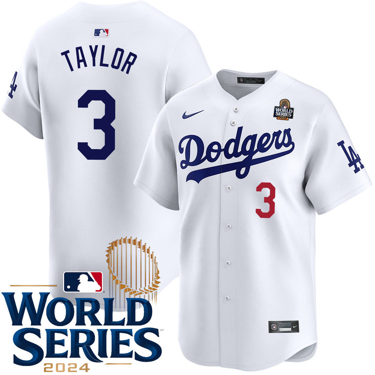 Chris Taylor Los Angeles Dodgers Home Limited World Series Jersey