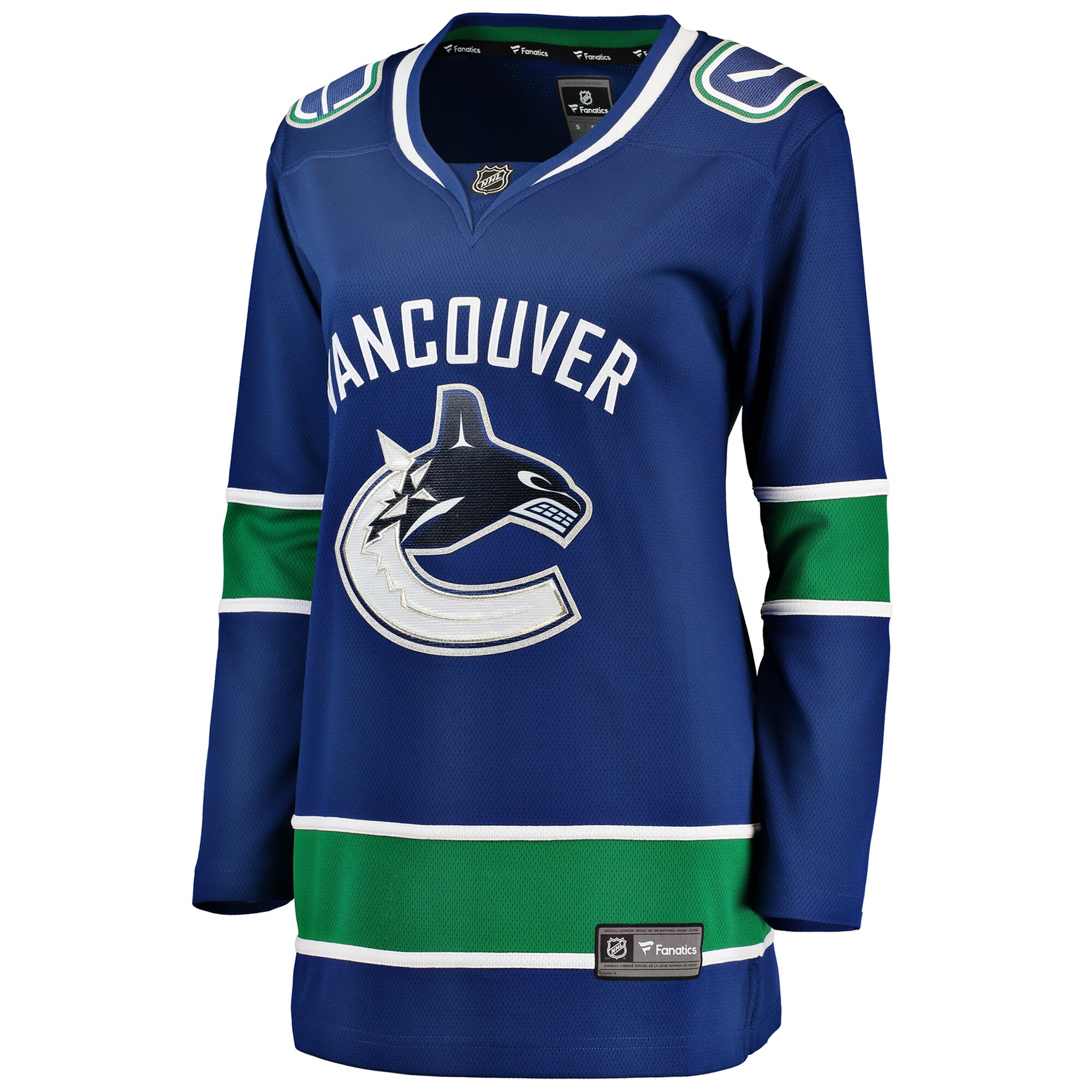 Vancouver Canucks Fanatics Women's Breakaway Home Jersey - Blue