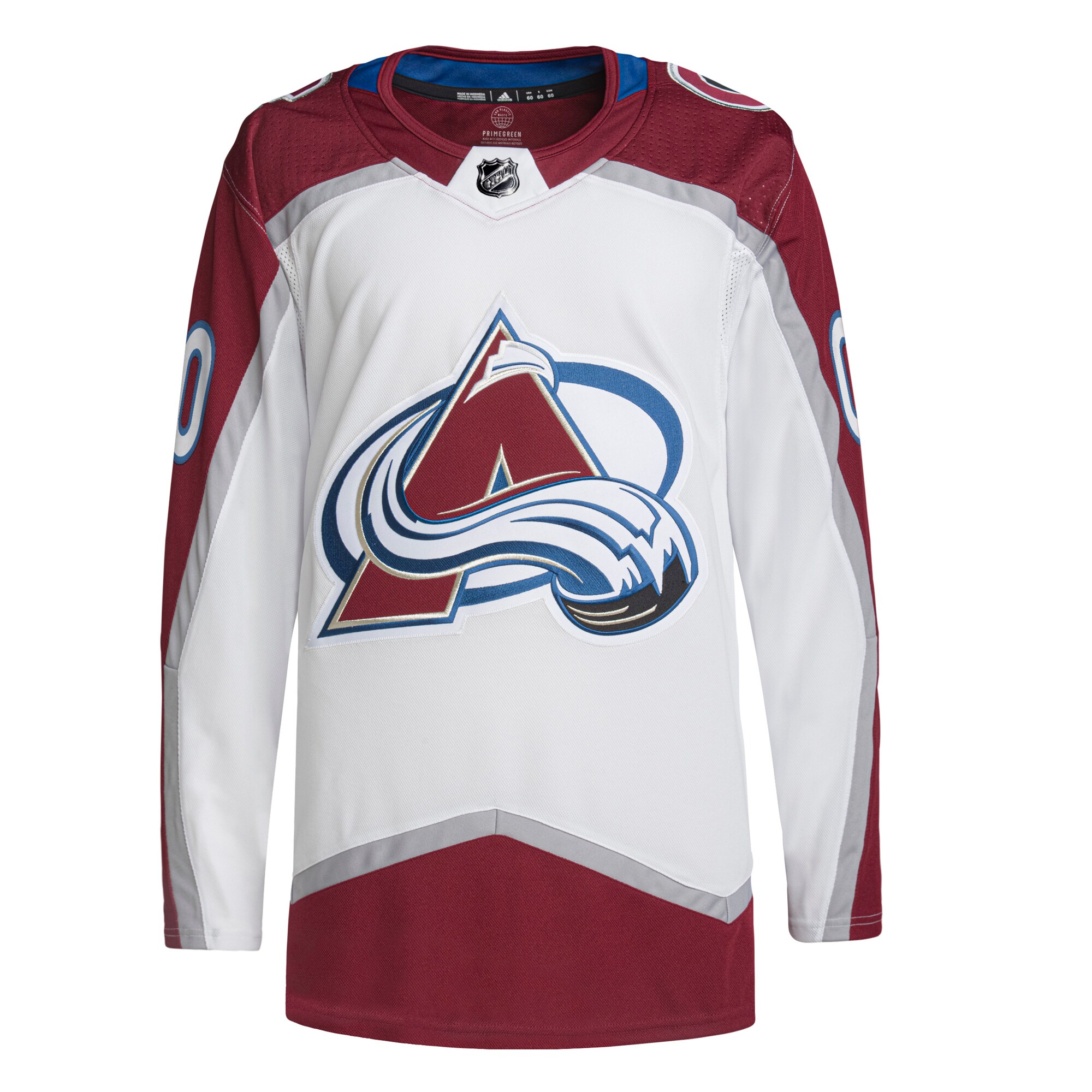 Colorado Avalanche adidas Away Primegreen Authentic Custom Jersey - White