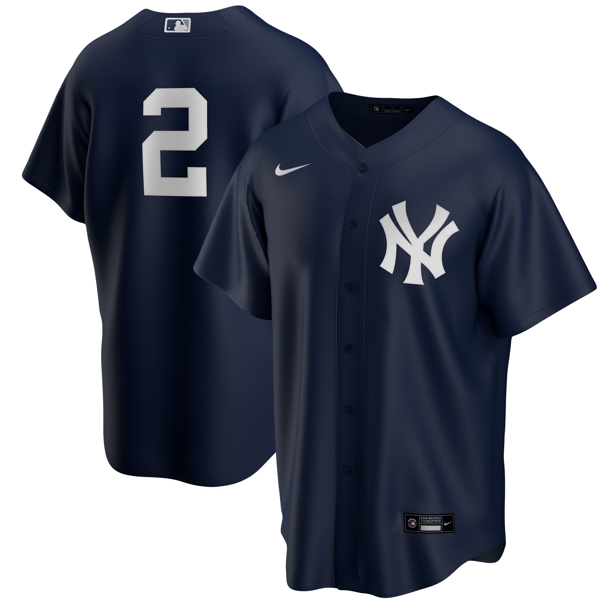 Derek Jeter New York Yankees  Alternate Replica Player Jersey - Navy