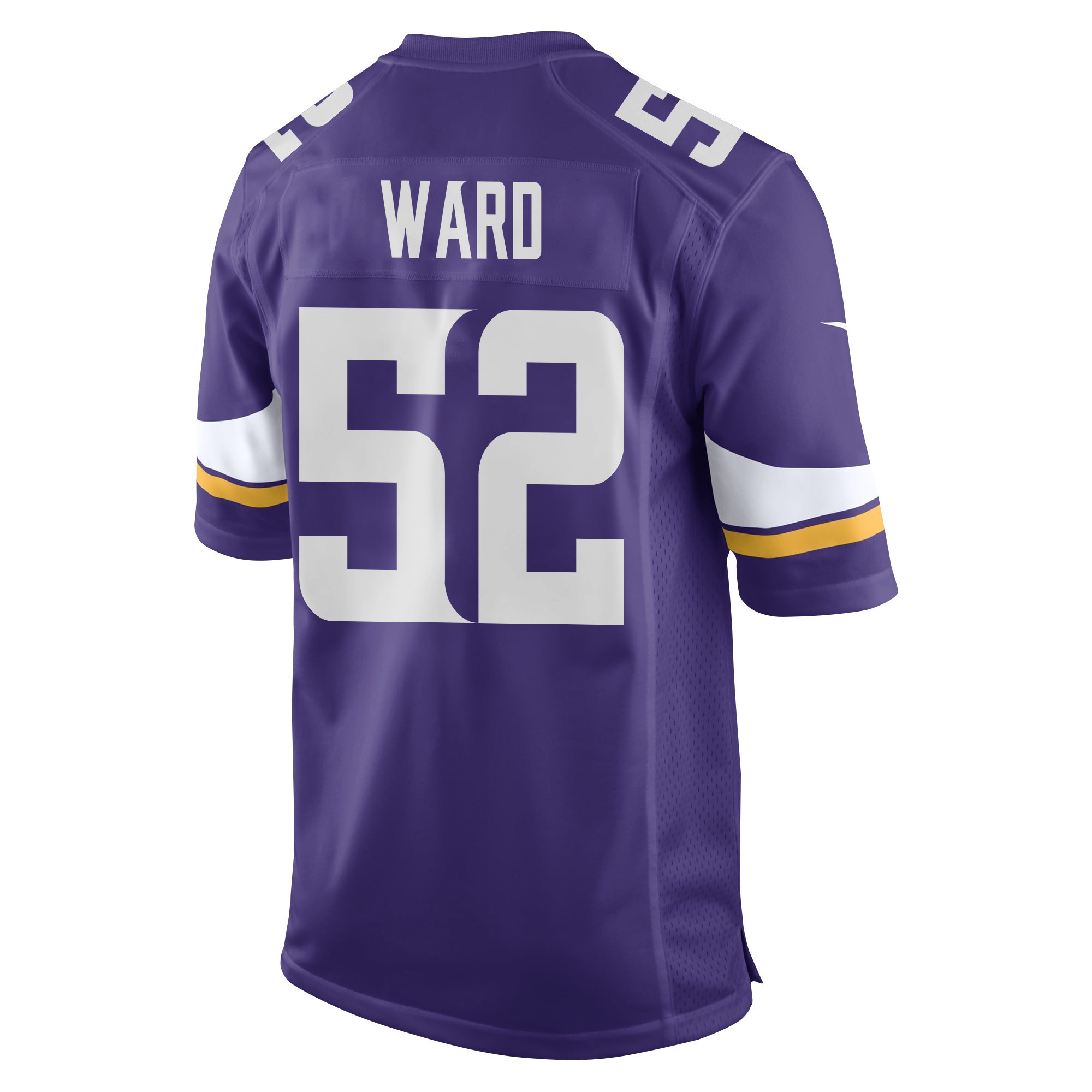 Jihad Ward 52 Minnesota Vikings Super Bowl LIX New Orleans Patch Game Men Jersey - Purple