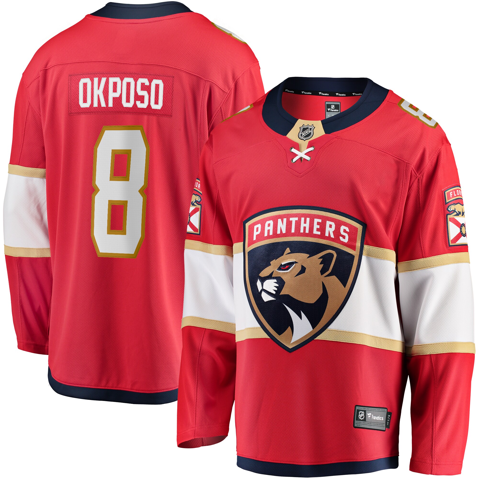 Kyle Okposo Florida Panthers Fanatics Home PremierBreakaway Player Jersey - Red