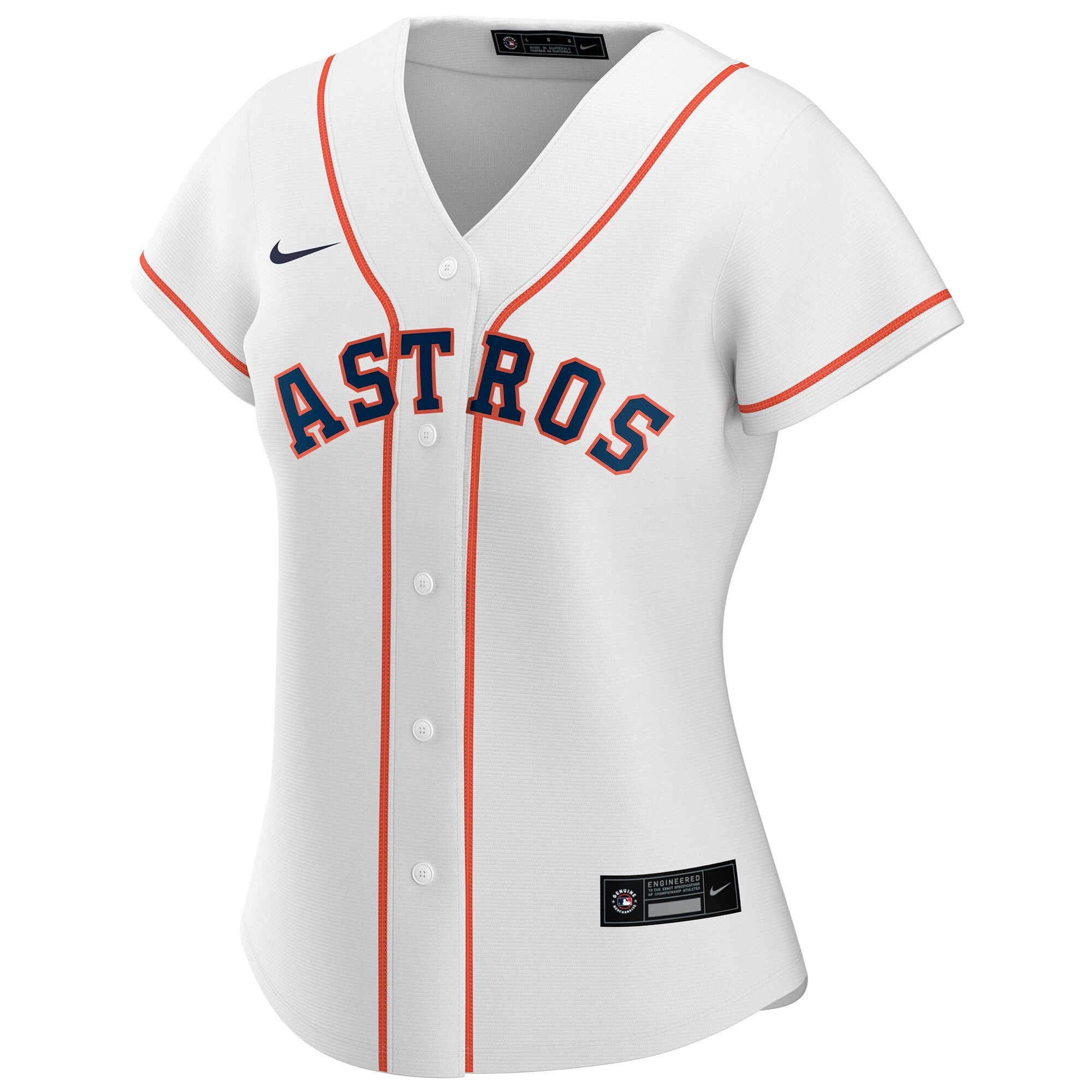 Houston Astros  Women's Home Replica Custom Jersey - White
