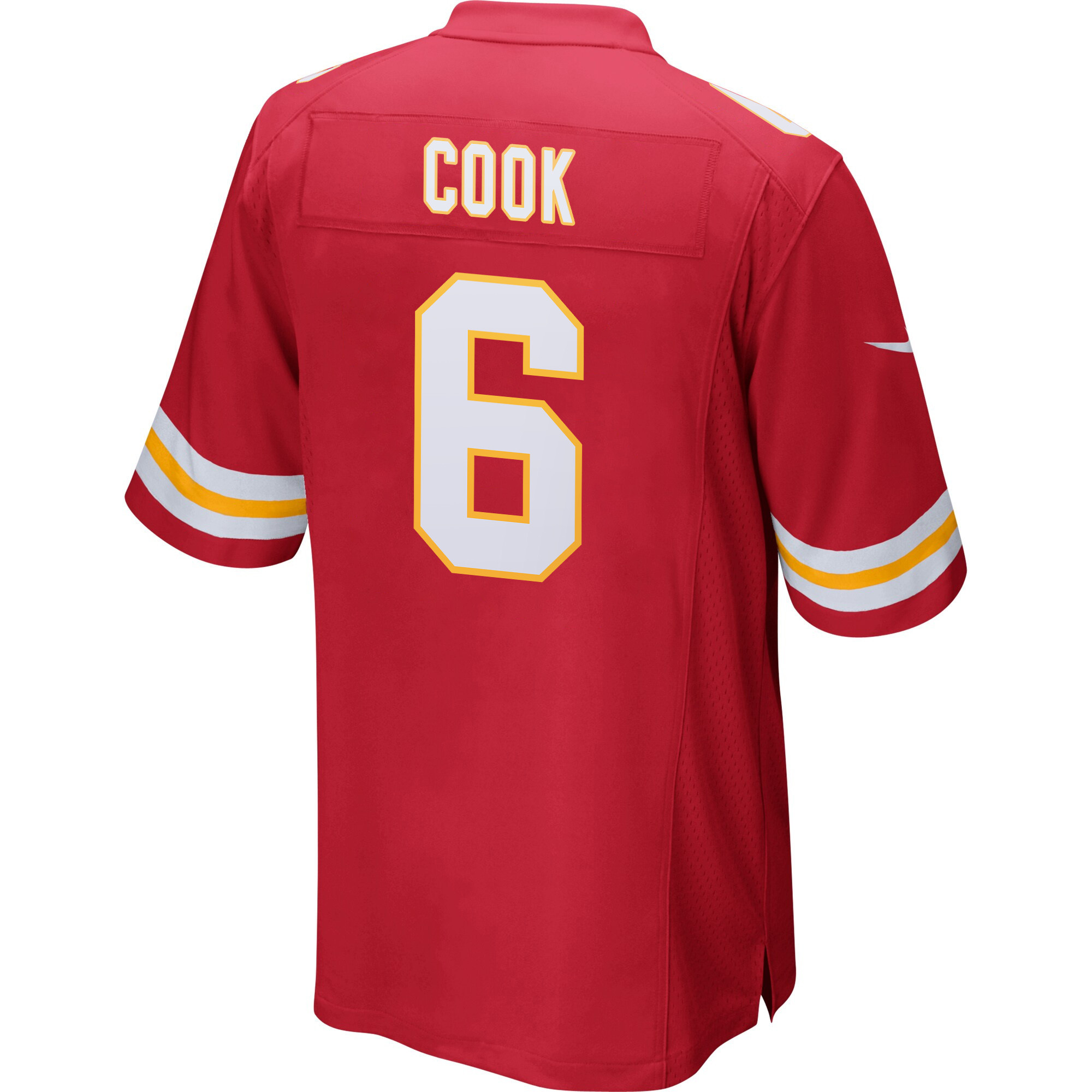Bryan Cook 6 Kansas City Chiefs Super Bowl LIX New Orleans Patch Game Men Jersey - Red