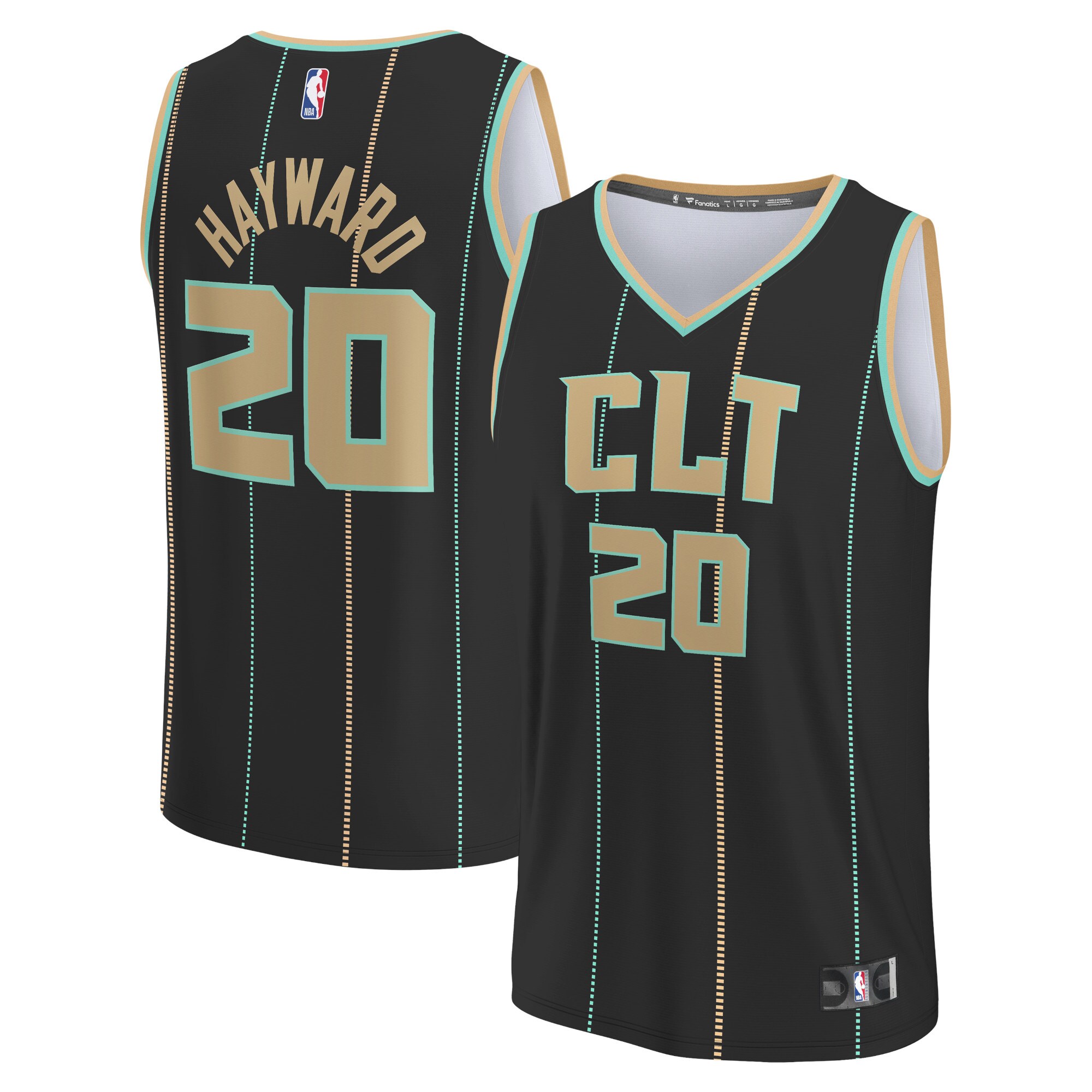 Gordon Hayward Charlotte Hornets Fanatics Youth Fastbreak Jersey - City Edition - Black