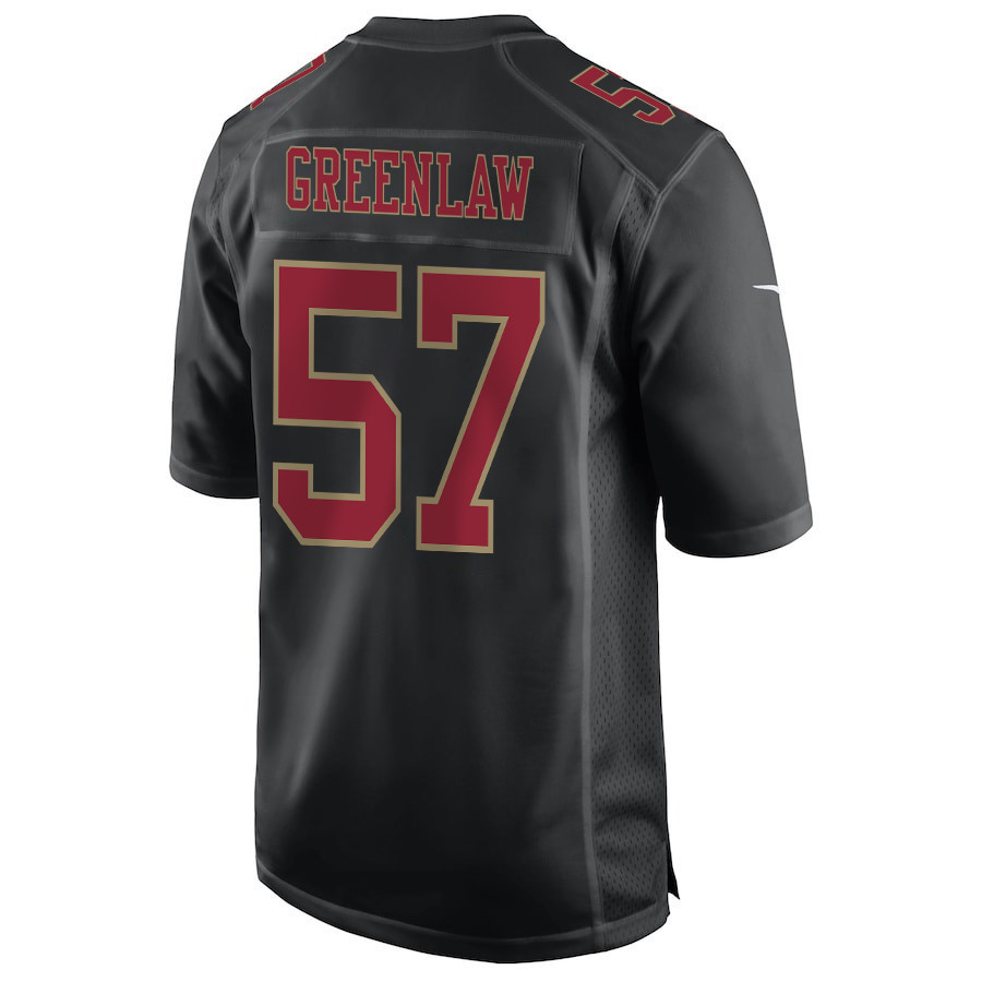Dre Greenlaw 57 San Francisco 49ers Super Bowl LVIII Patch Fashion Game Men Jersey - Carbon Black