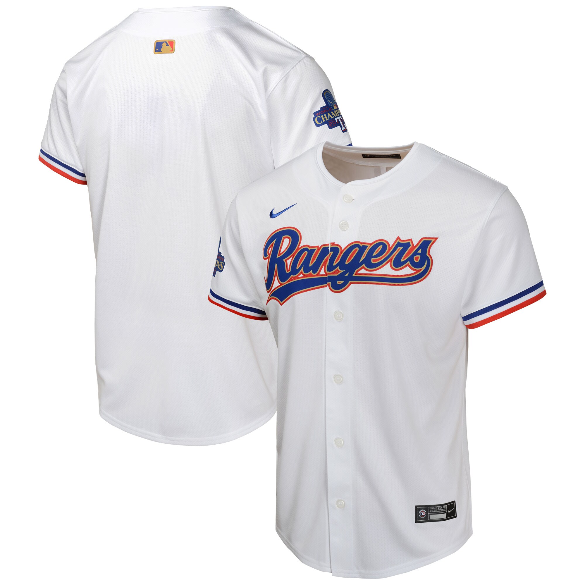 Texas Rangers  Youth 2024 Gold Collection Limited Jersey White