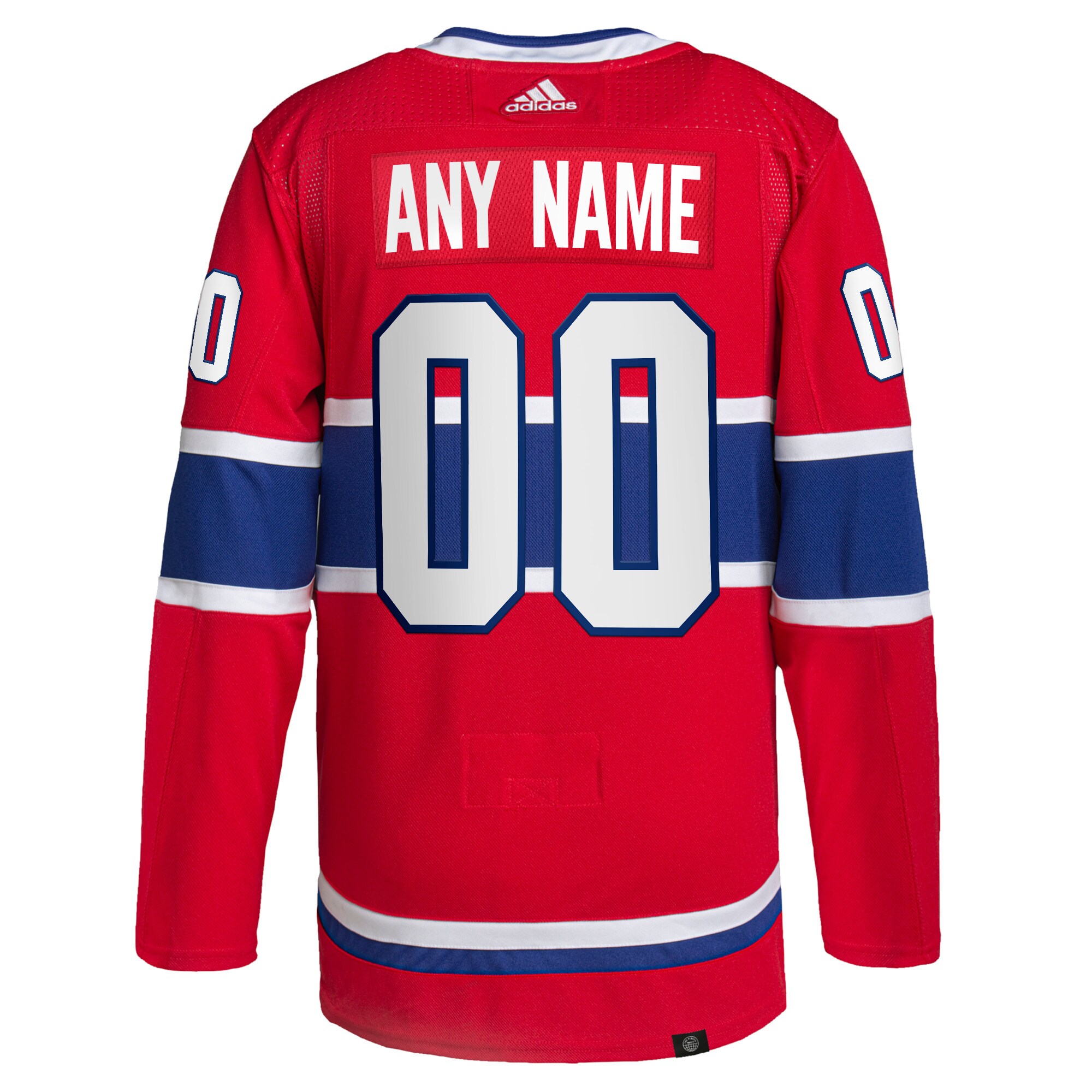 Montreal Canadiens adidas  Home  Primegreen Authentic Custom Jersey - Red