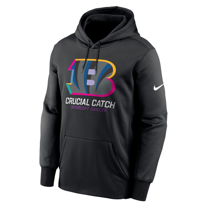Cincinnati Bengals 2024 Crucial Catch Club Pullover Hoodie - Black