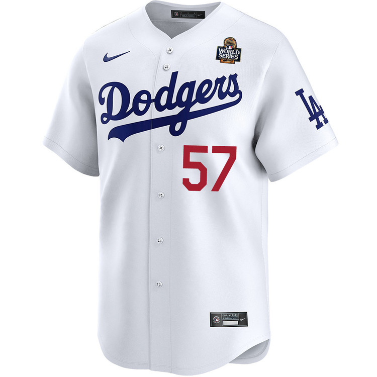 Ryan Brasier Los Angeles Dodgers Home Limited World Series Jersey