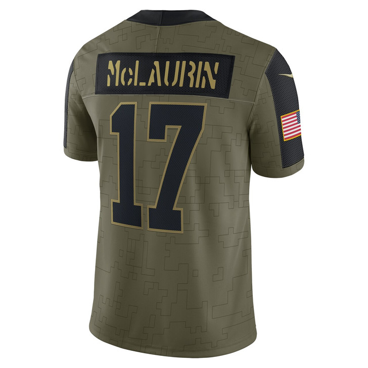 Terry McLaurin Washington Football Team Salute To Service Limited Player Jersey - Olive
