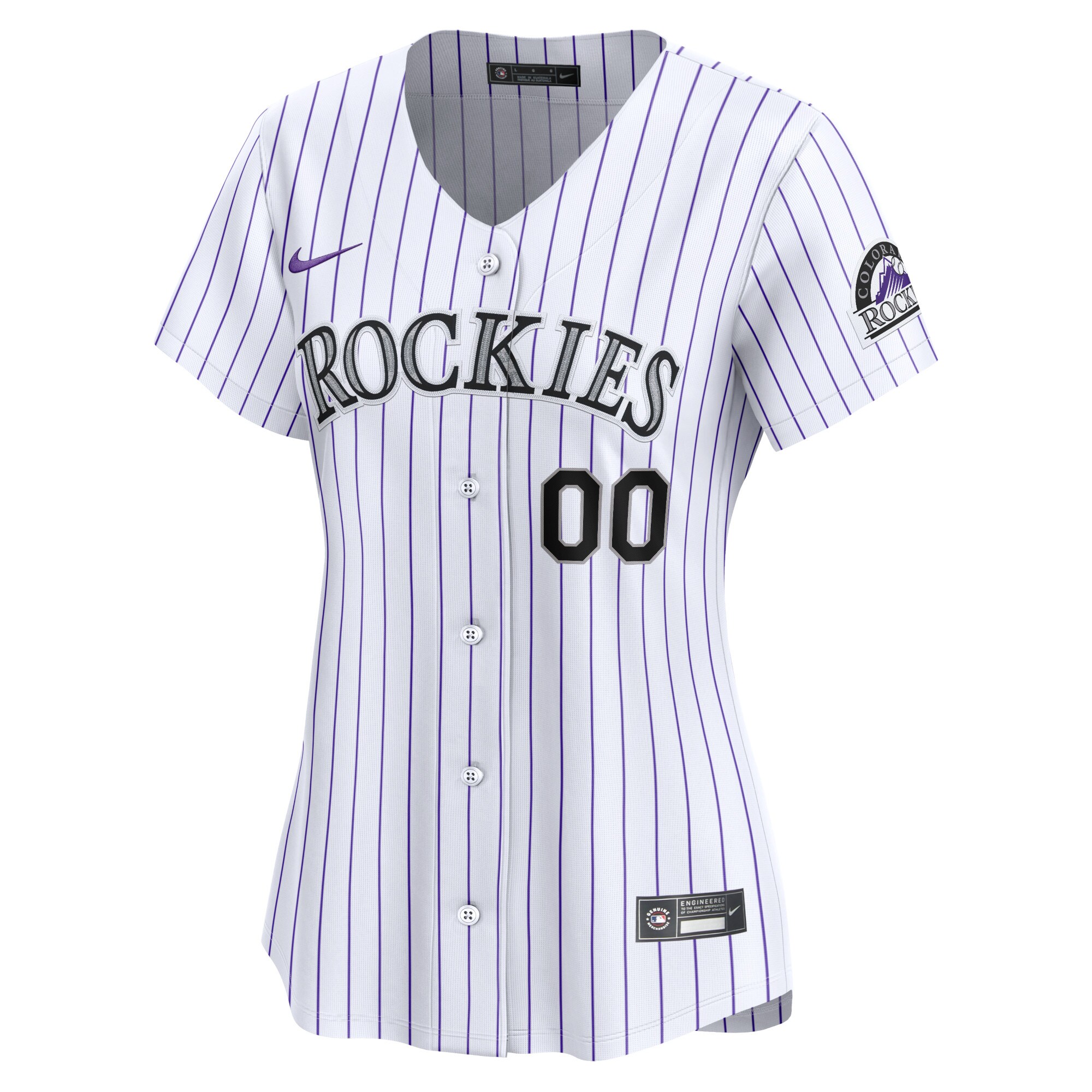 Colorado Rockies  Women's Home Limited Custom Jersey - White